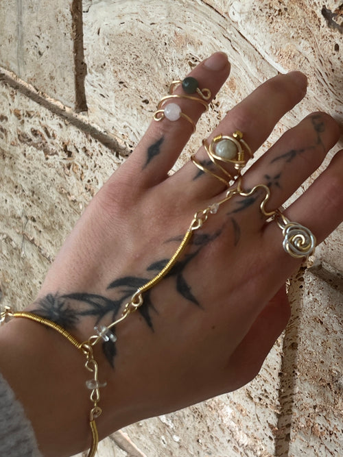 "Aegean Flow" Hand Chain | 100% Handcrafted