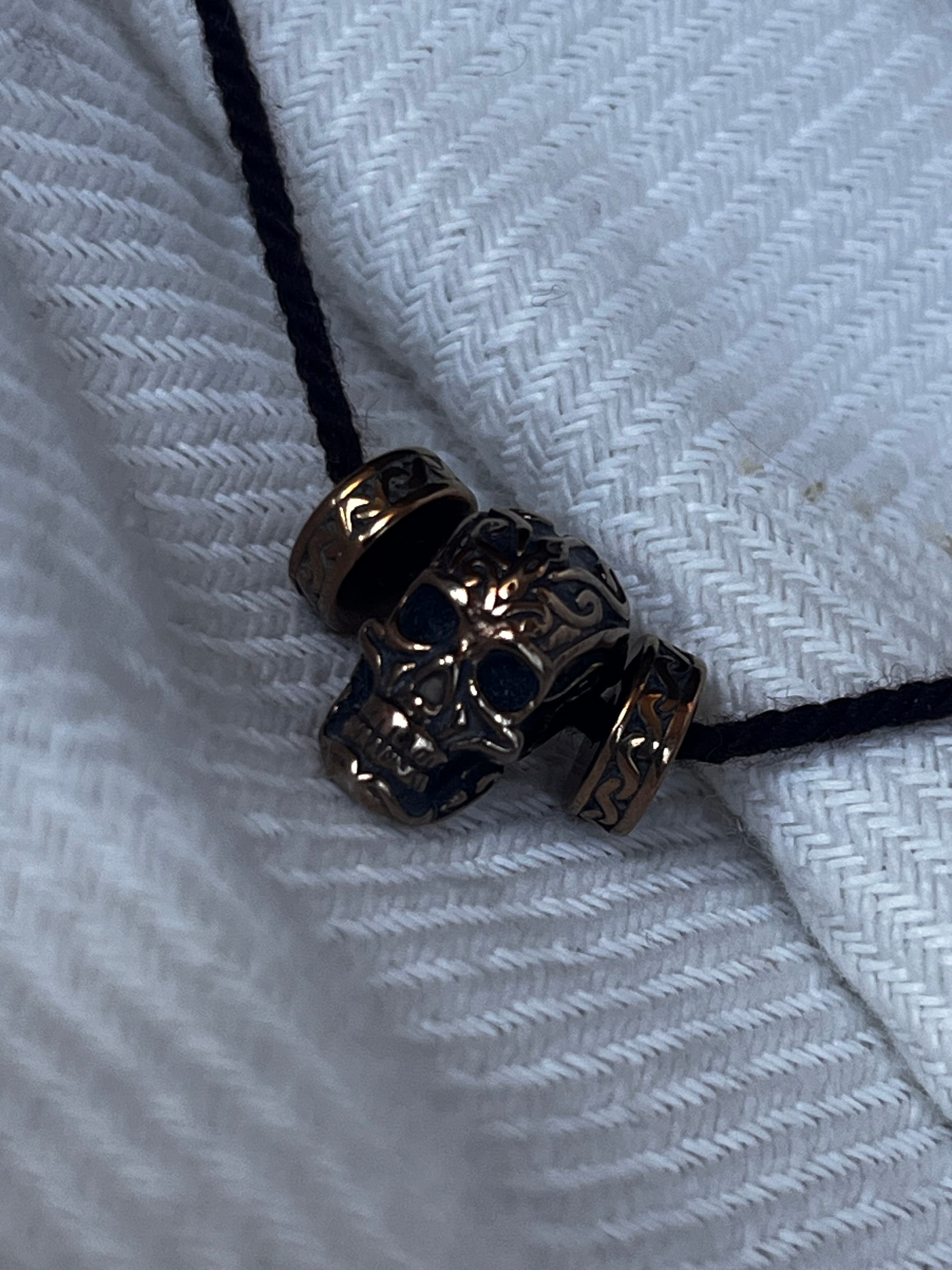 Handcrafted Skull Guardian Pendant | Dark Aesthetic Necklace