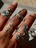Ägäis-Flüssigkeits-Statement-Ring