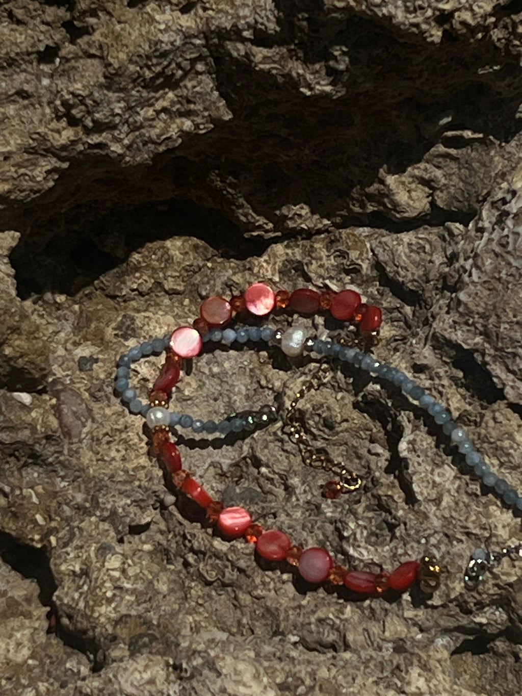 Deep Blue Pearl Anklet