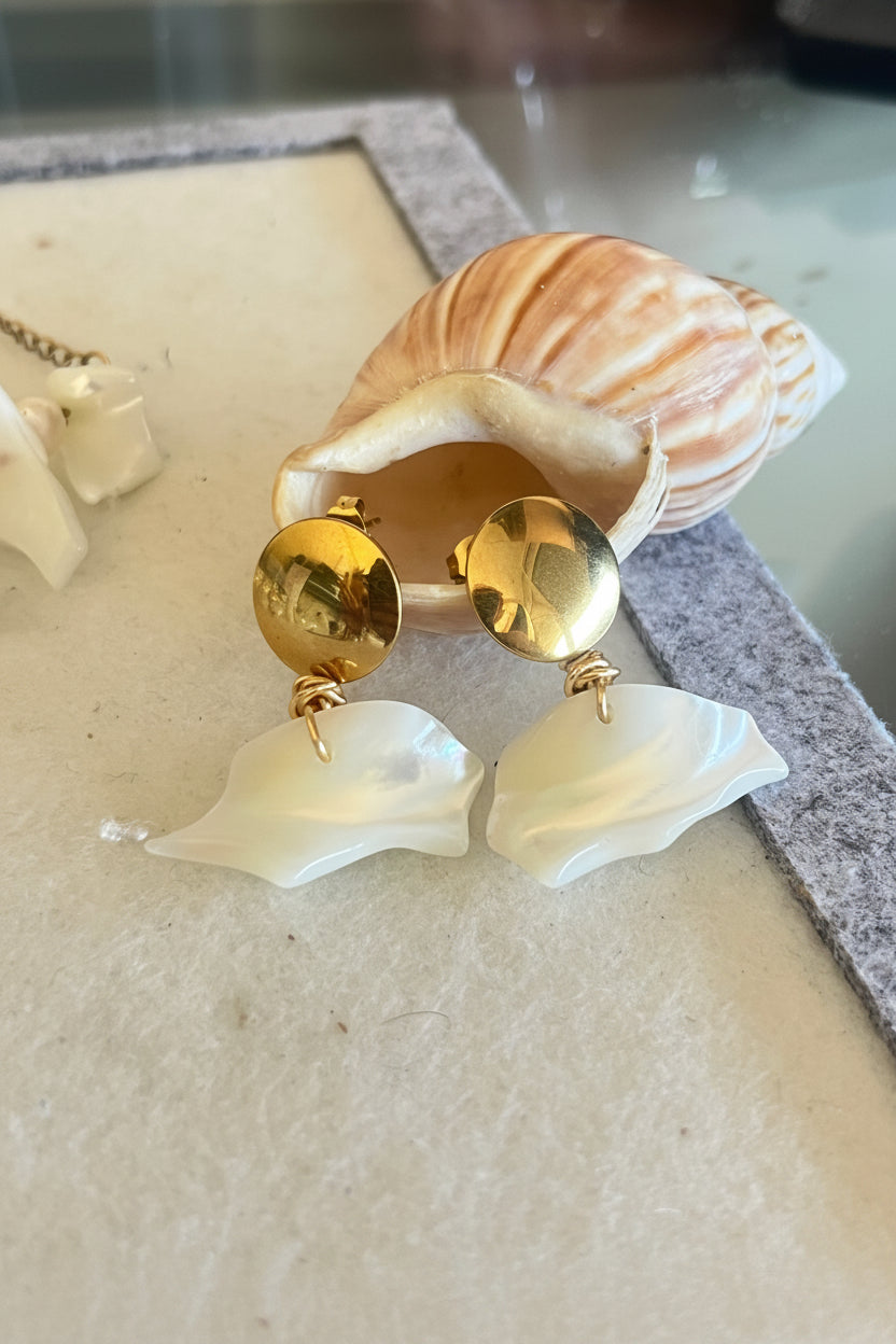 Thalassa – Mother of Pearl Statement Earrings