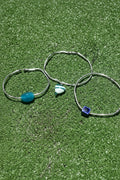 The Ocean Silver Stack / Set of 3 Silver Cuffs