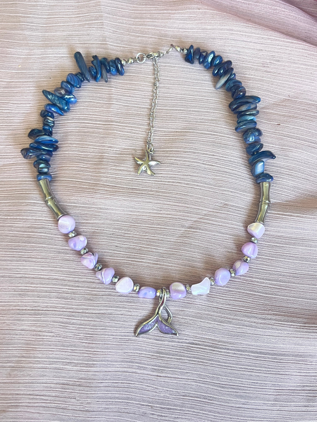 Midnight Siren Necklace - flat lay