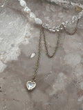 The Duality Necklace | Pearl & Crystal Statement Piece