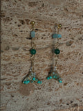 Ocean Queen Tails – Handmade Amazonite & Turquoise Tail Earrings