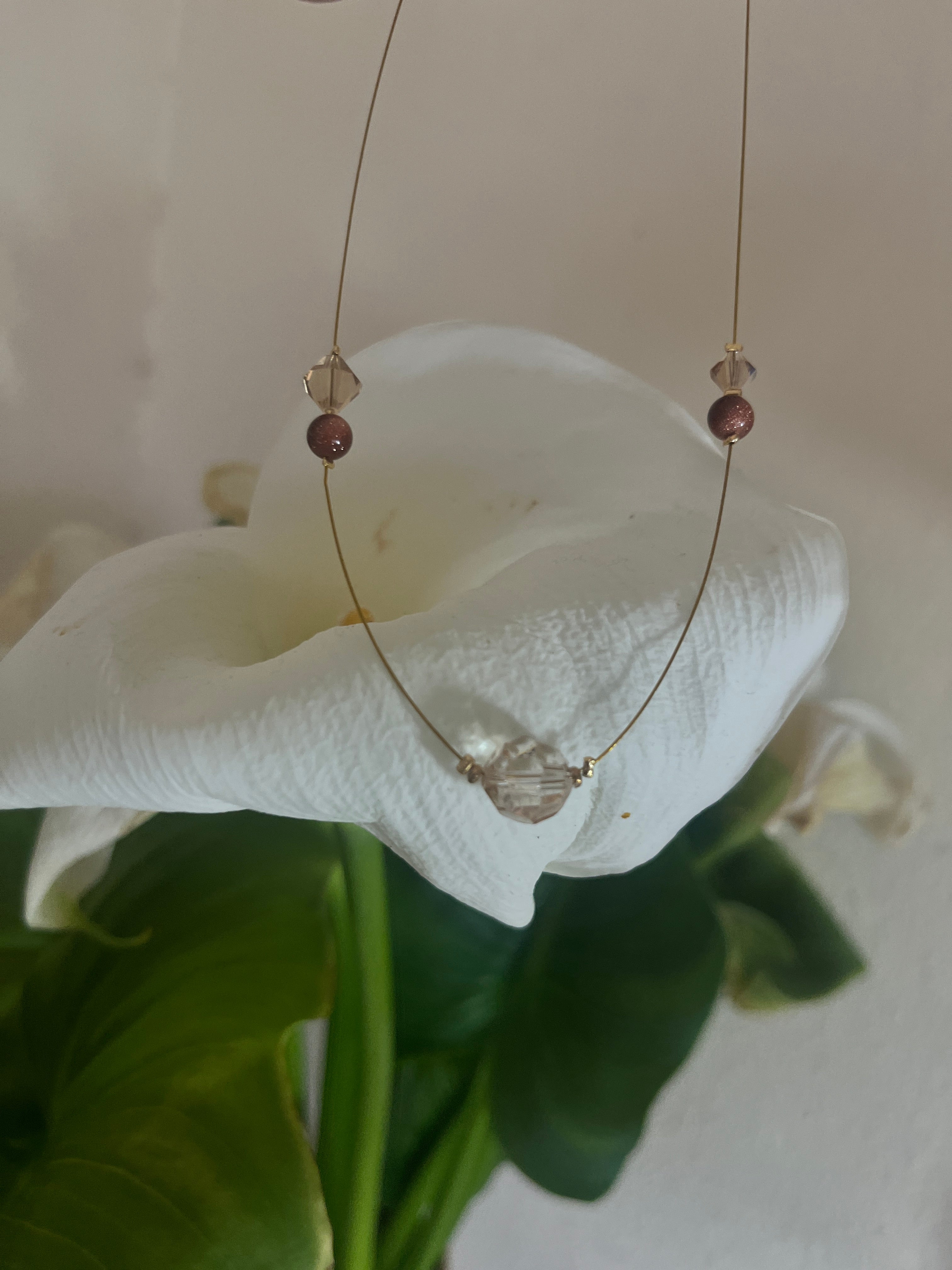 ‘’Golden Sparkle" Μενταγιόν με Golden Stone & Κρύσταλλα