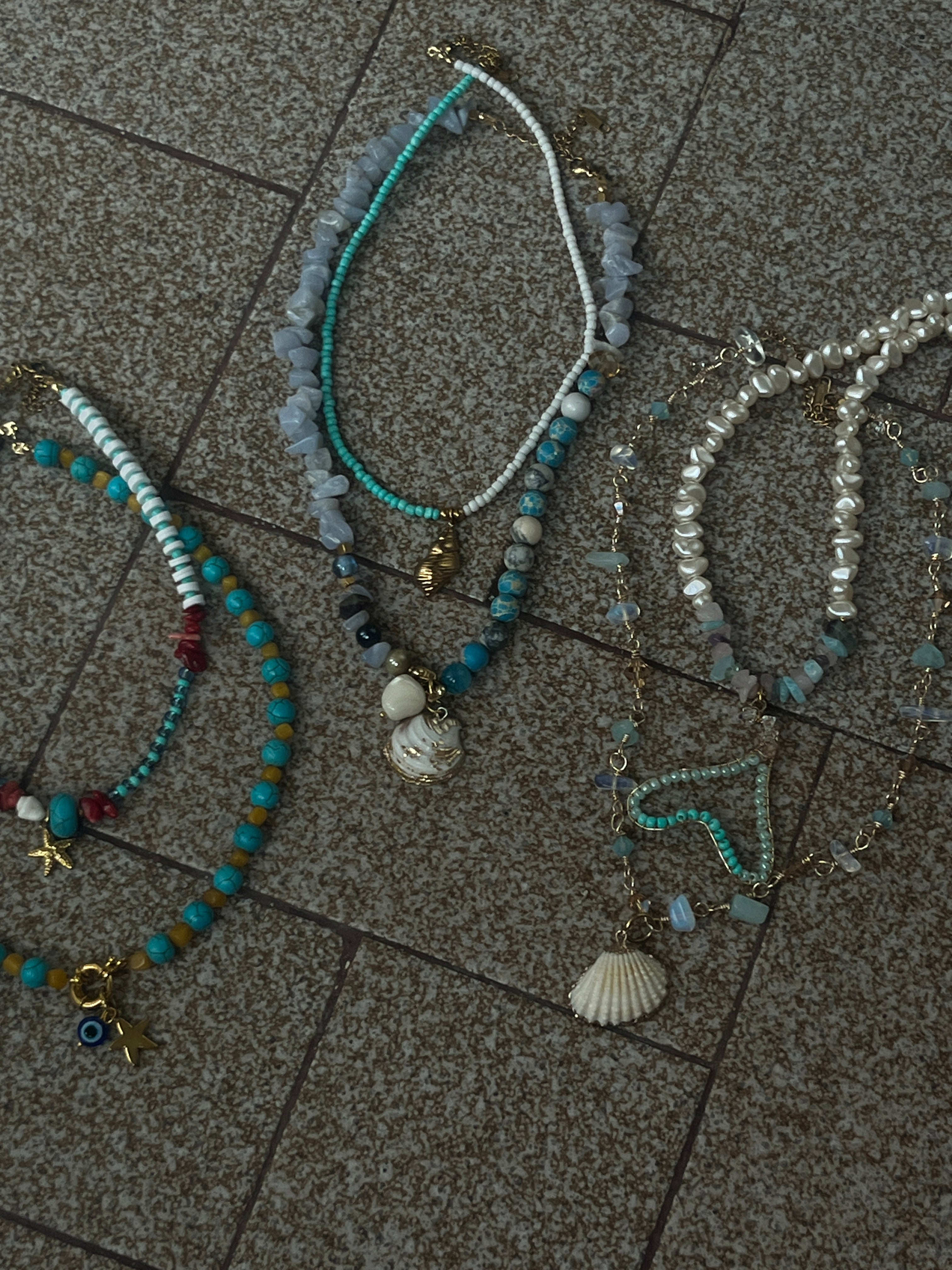 Siren's Treasure Pearl & Shell Necklace