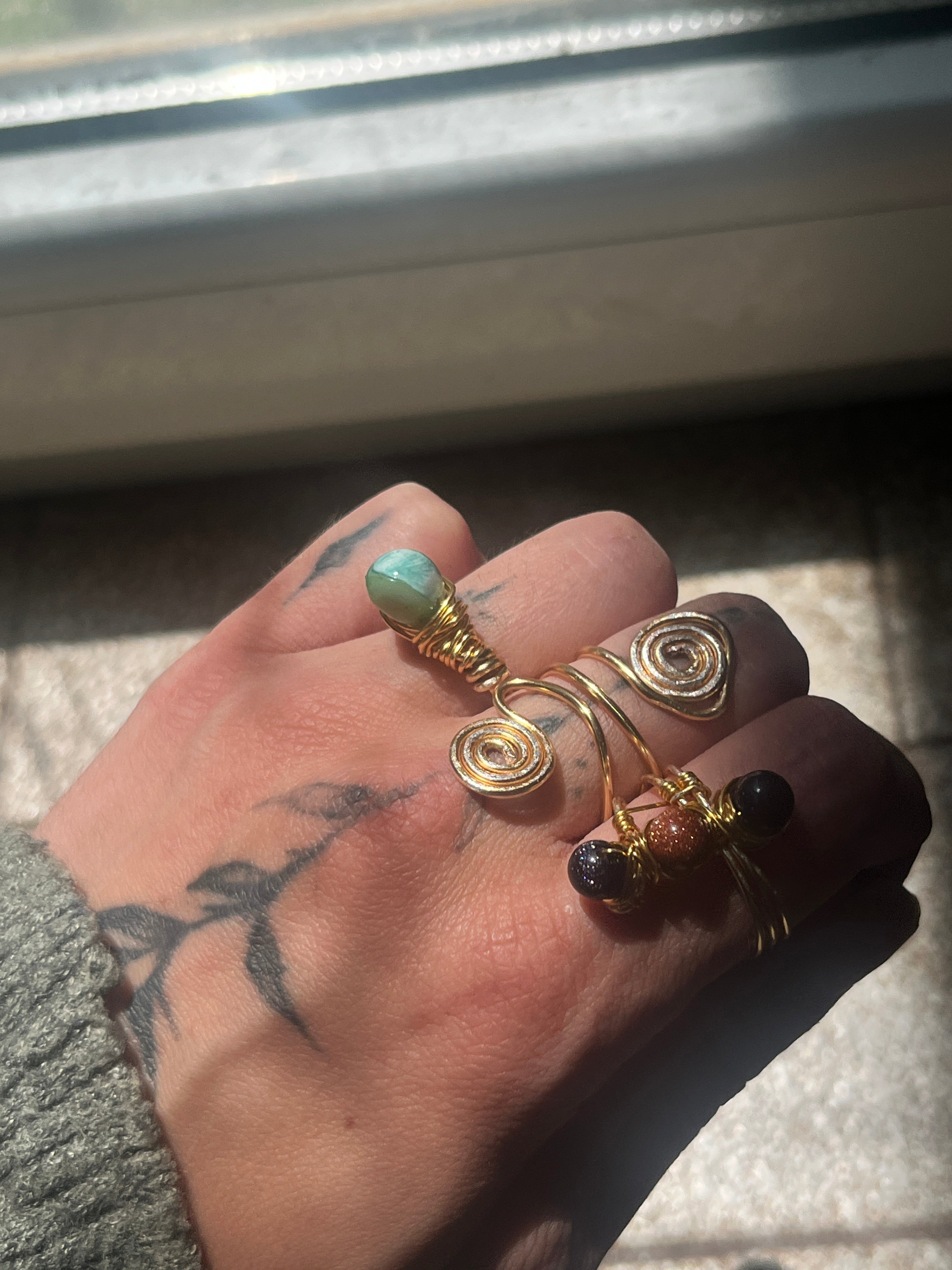 The Ultimate Boho Artisan Set – Τριπλό Σετ Δαχτυλιδιών