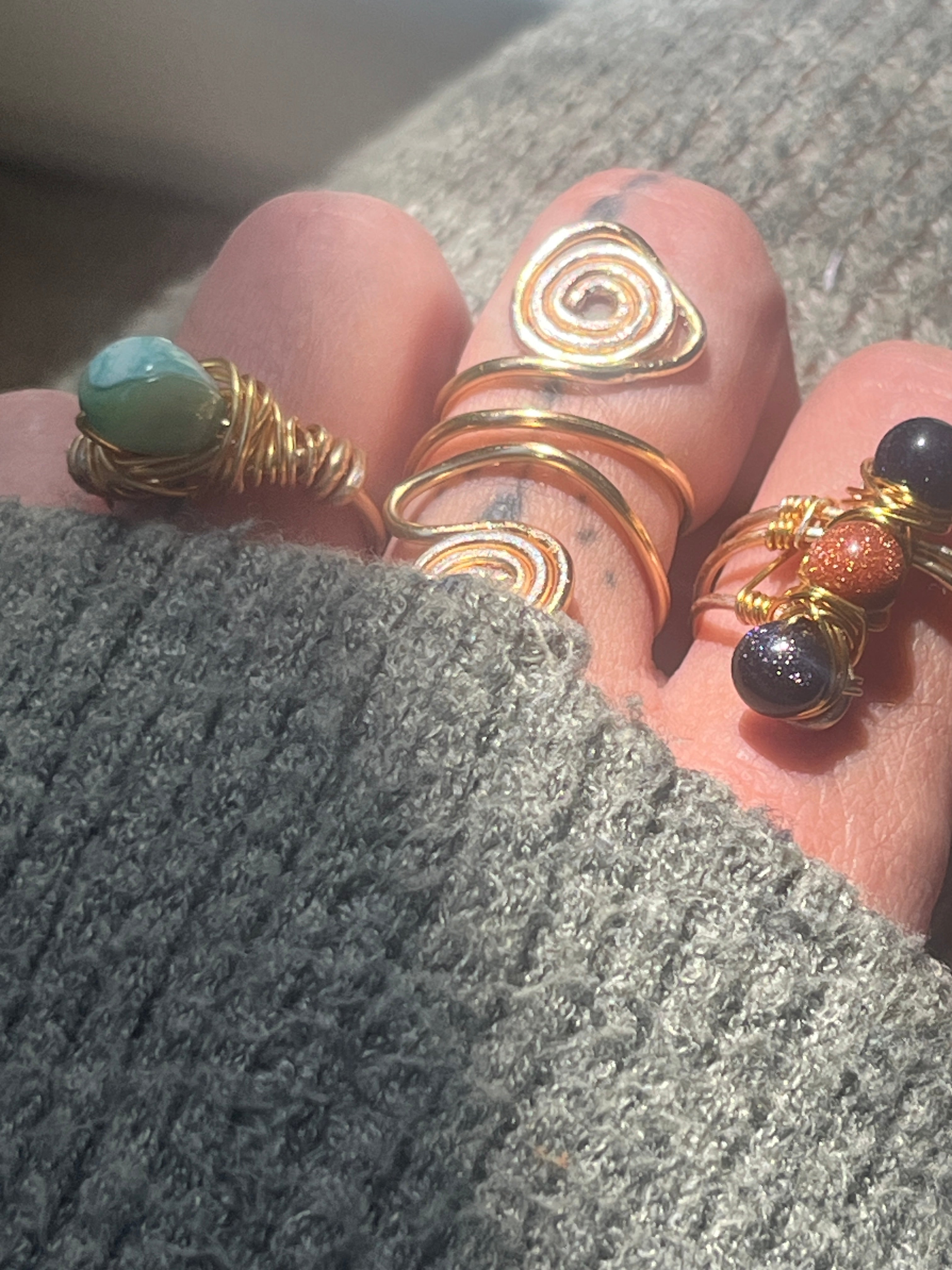 The Ultimate Boho Artisan Set – Τριπλό Σετ Δαχτυλιδιών