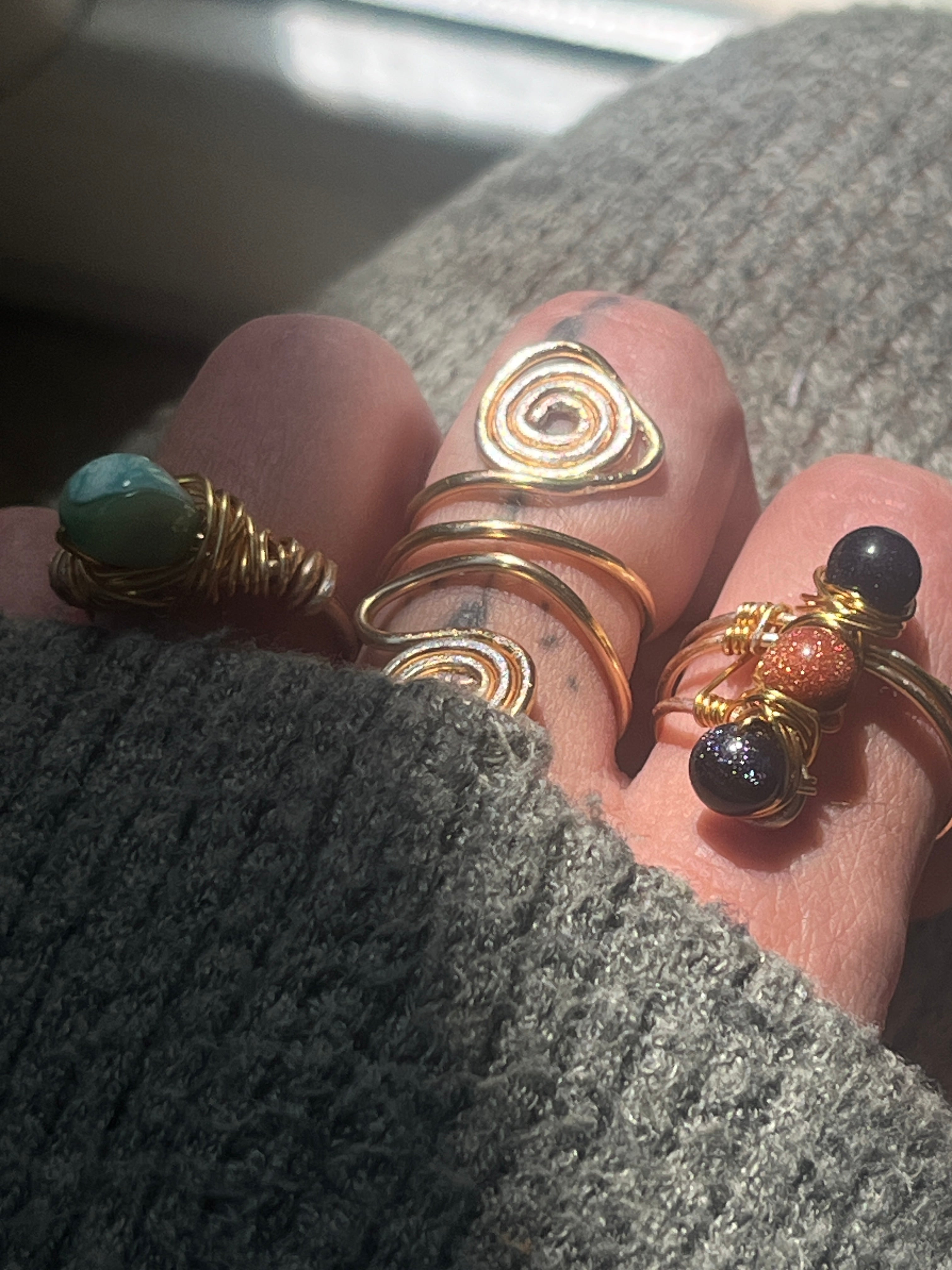 The Ultimate Boho Artisan Set – Τριπλό Σετ Δαχτυλιδιών