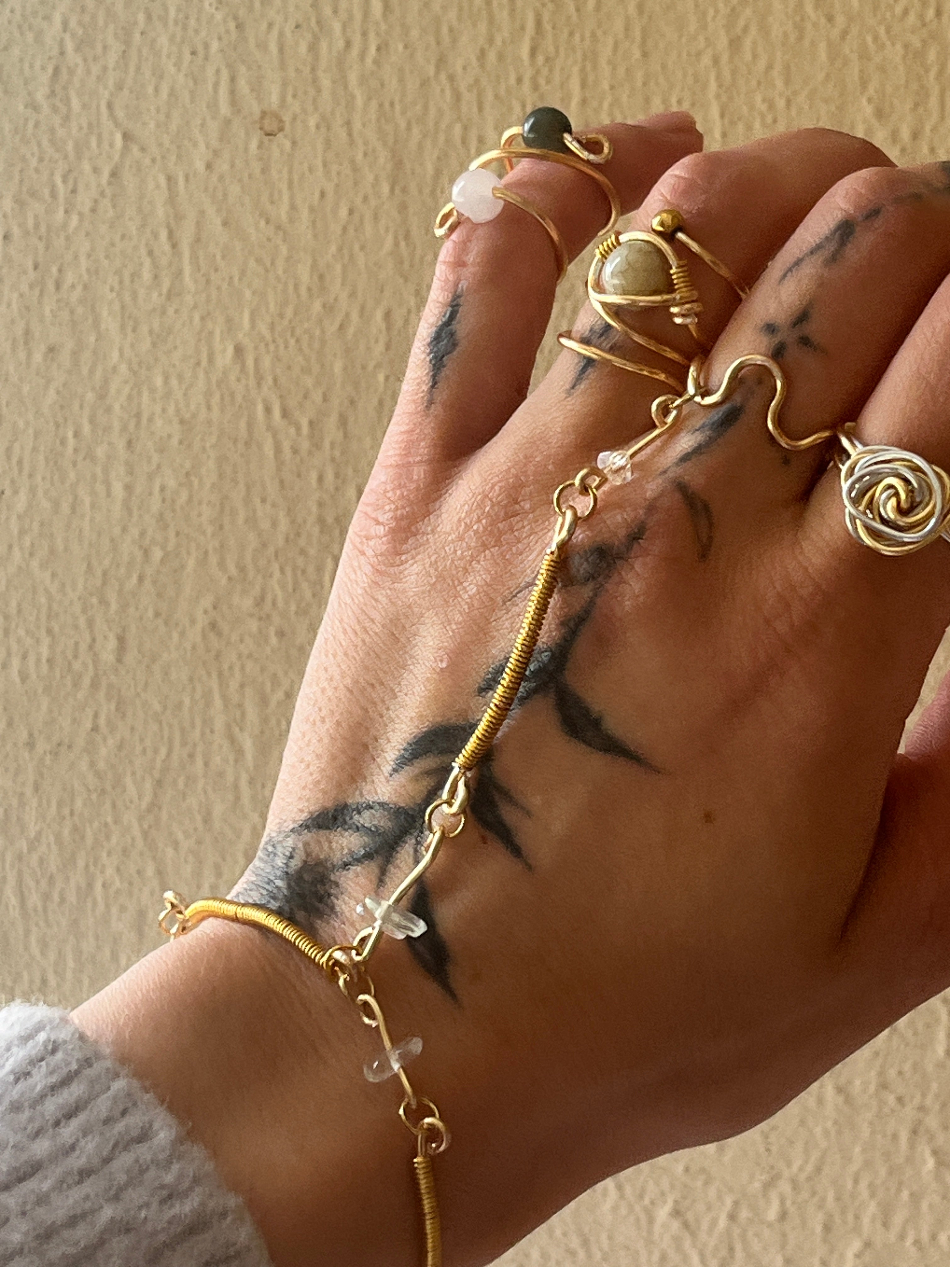 "Aegean Flow" Hand Chain | 100% Handcrafted