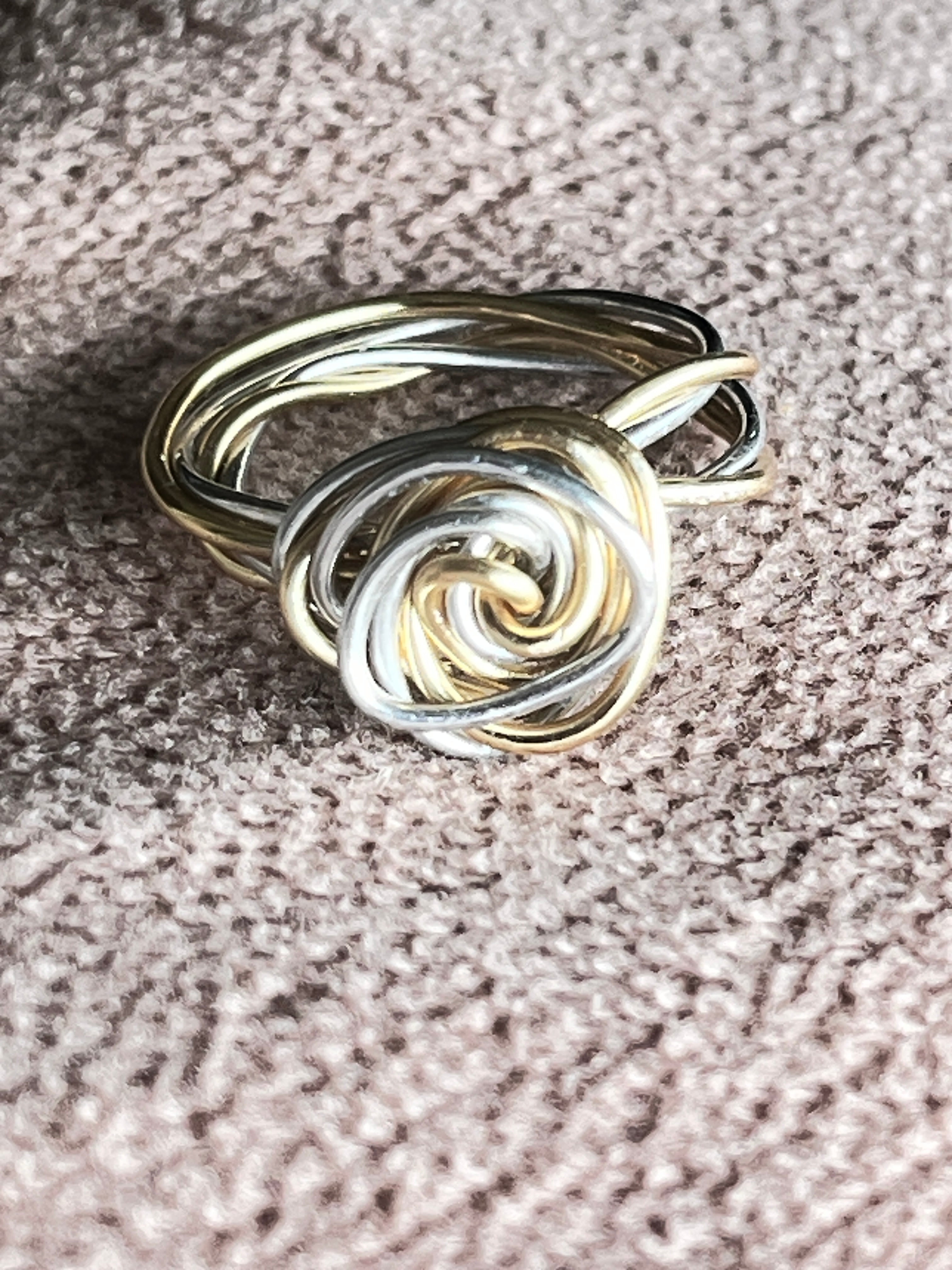 " Ethereal Twist" Wire Ring