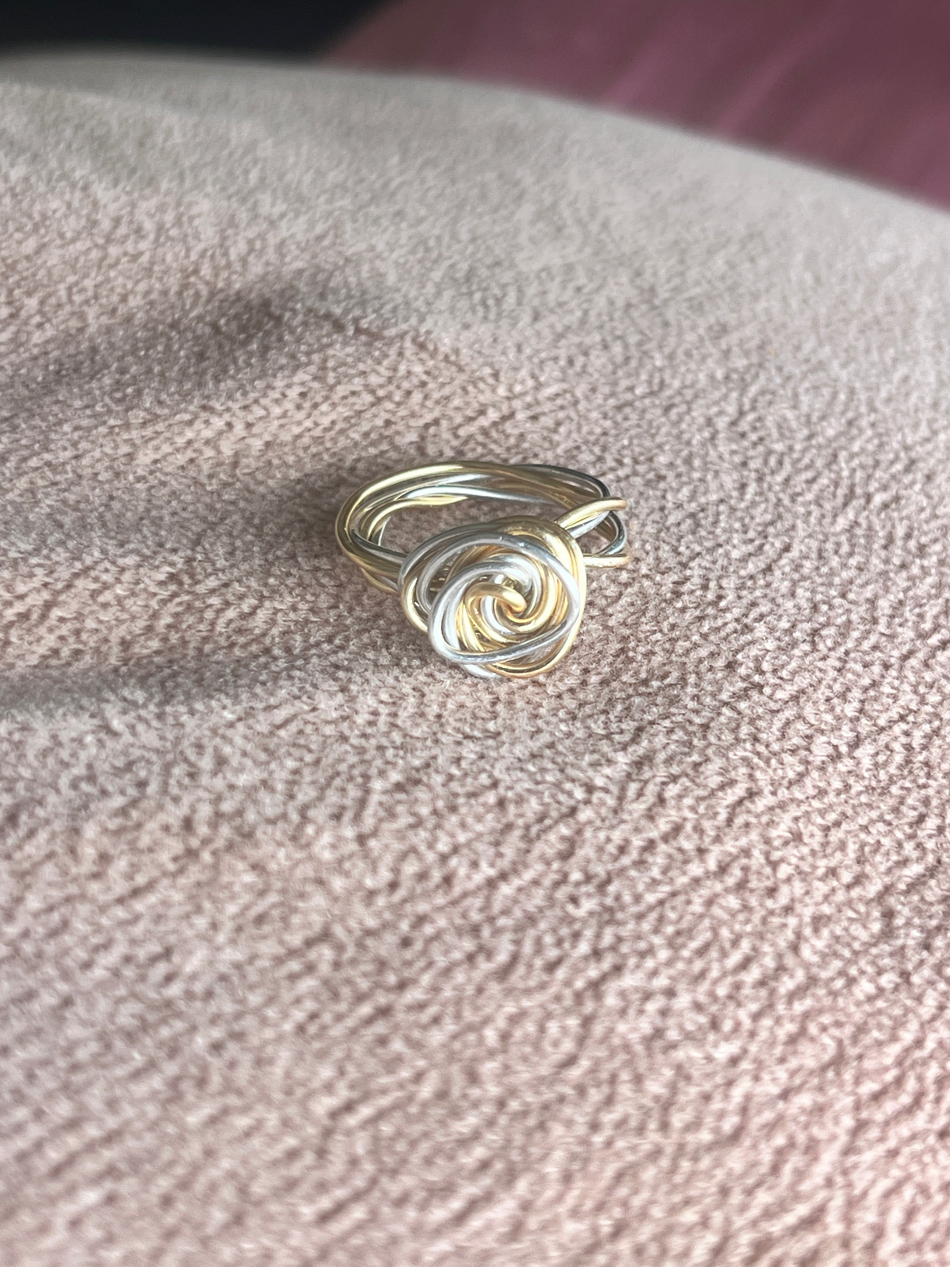 " Ethereal Twist" Wire Ring