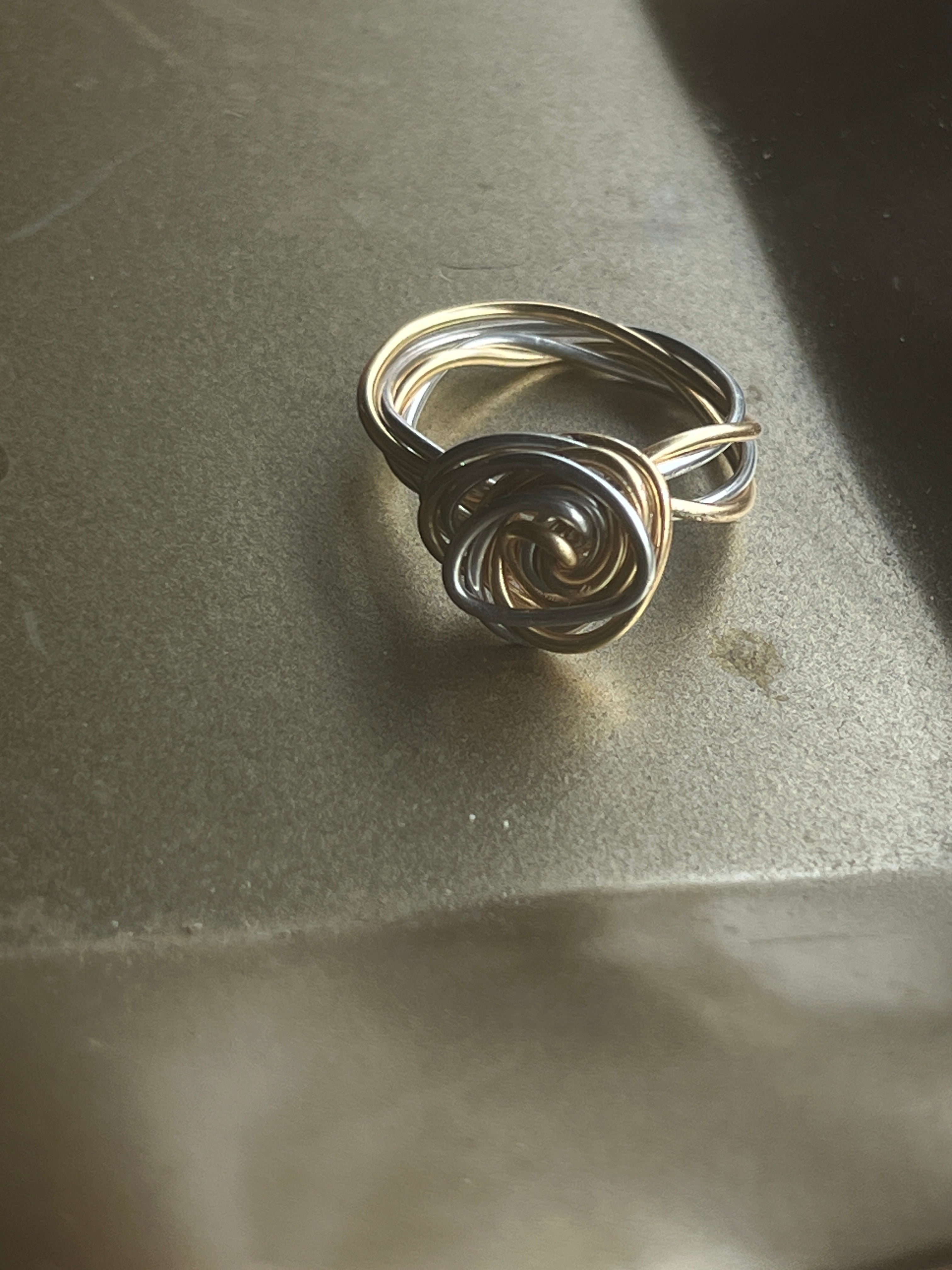 " Ethereal Twist" Wire Ring