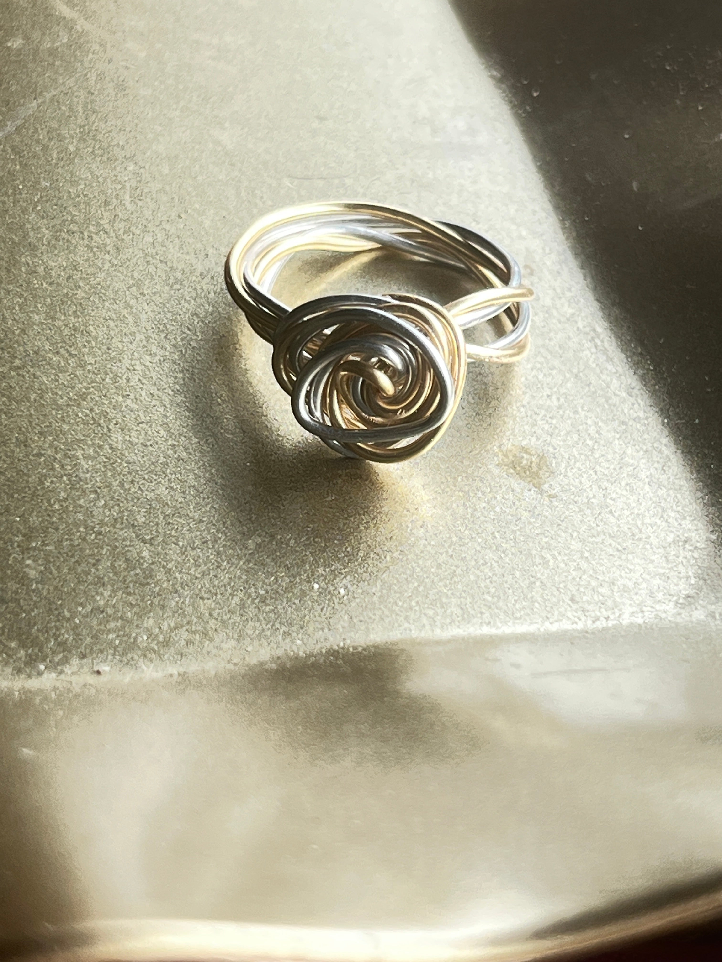 " Ethereal Twist" Wire Ring