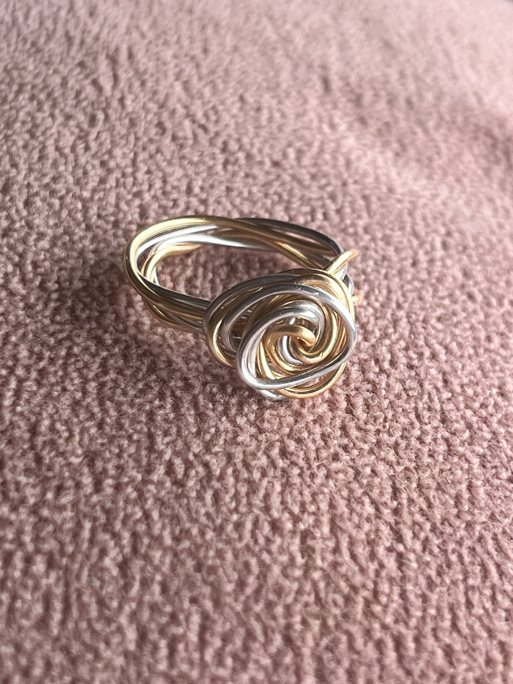" Ethereal Twist" Wire Ring