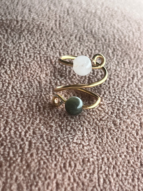 "Emerald Muse" Wire Wrapped Ring