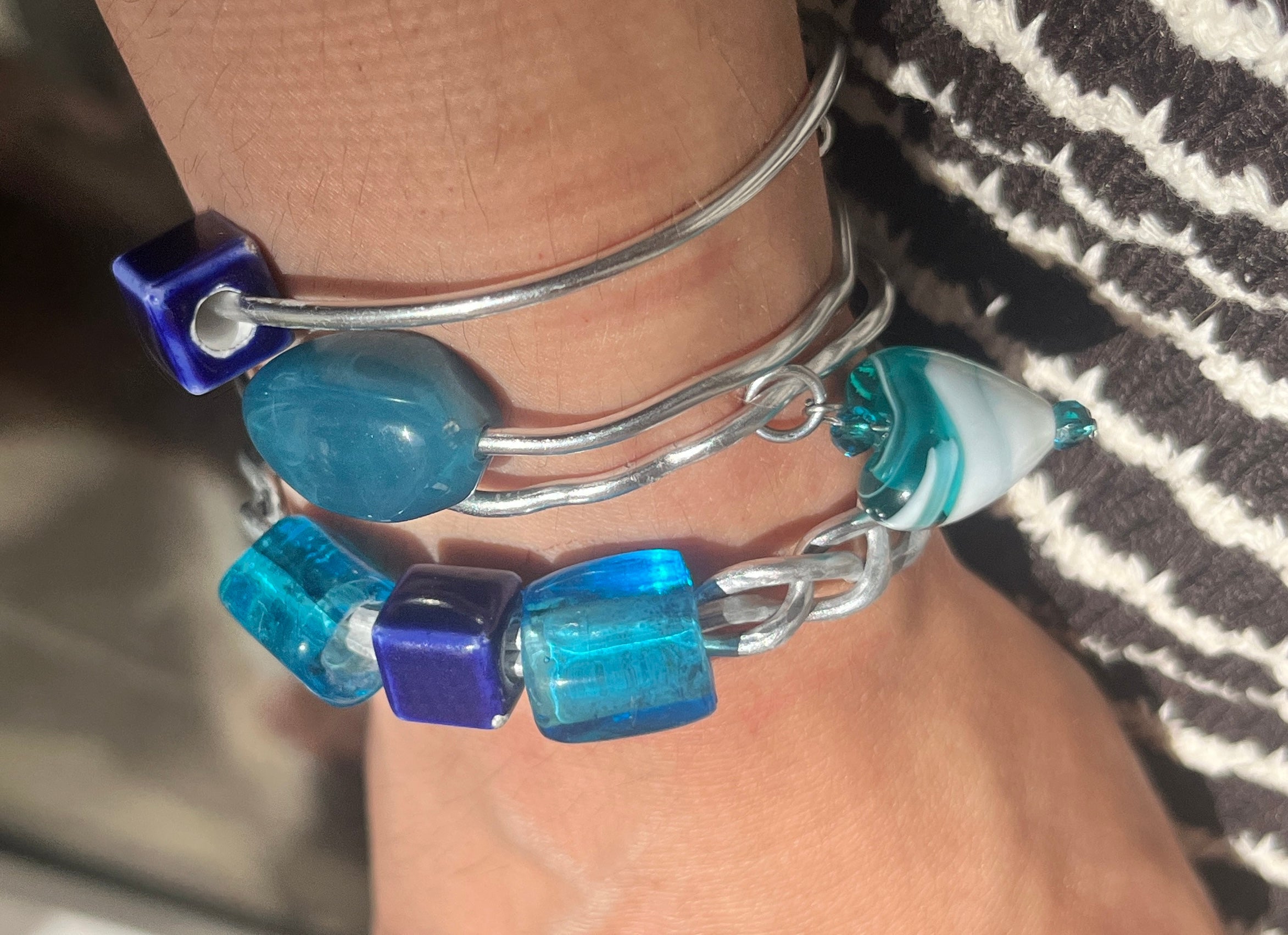 Aegean Dream Hand-Woven Aluminum Bracelet - Sirena Jewelry