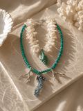 Aegean Seahorse Statement Necklace - Sirena Jewelry