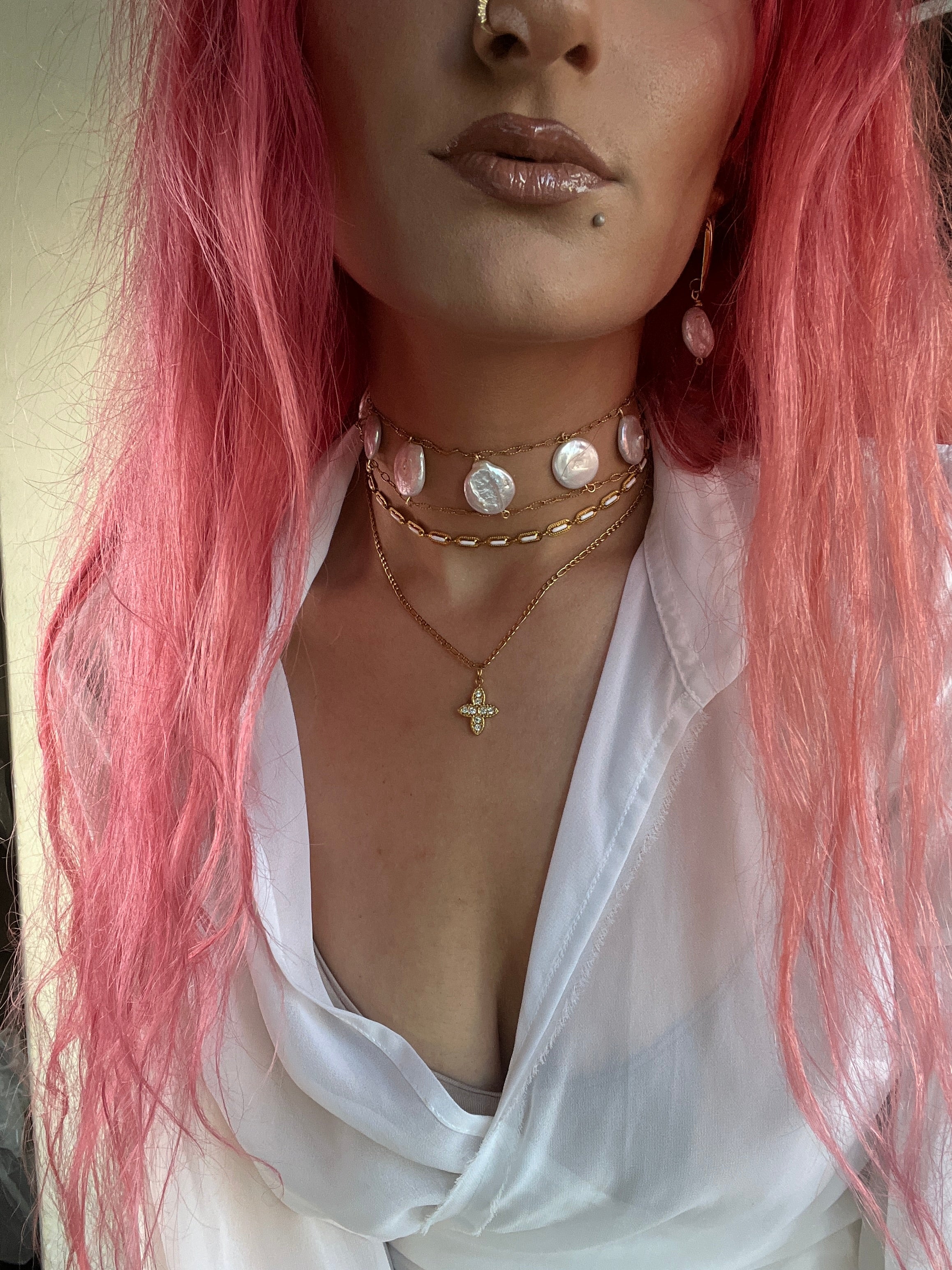 "Amalfi Baroque" Pearl Choker - Sirena Jewelry