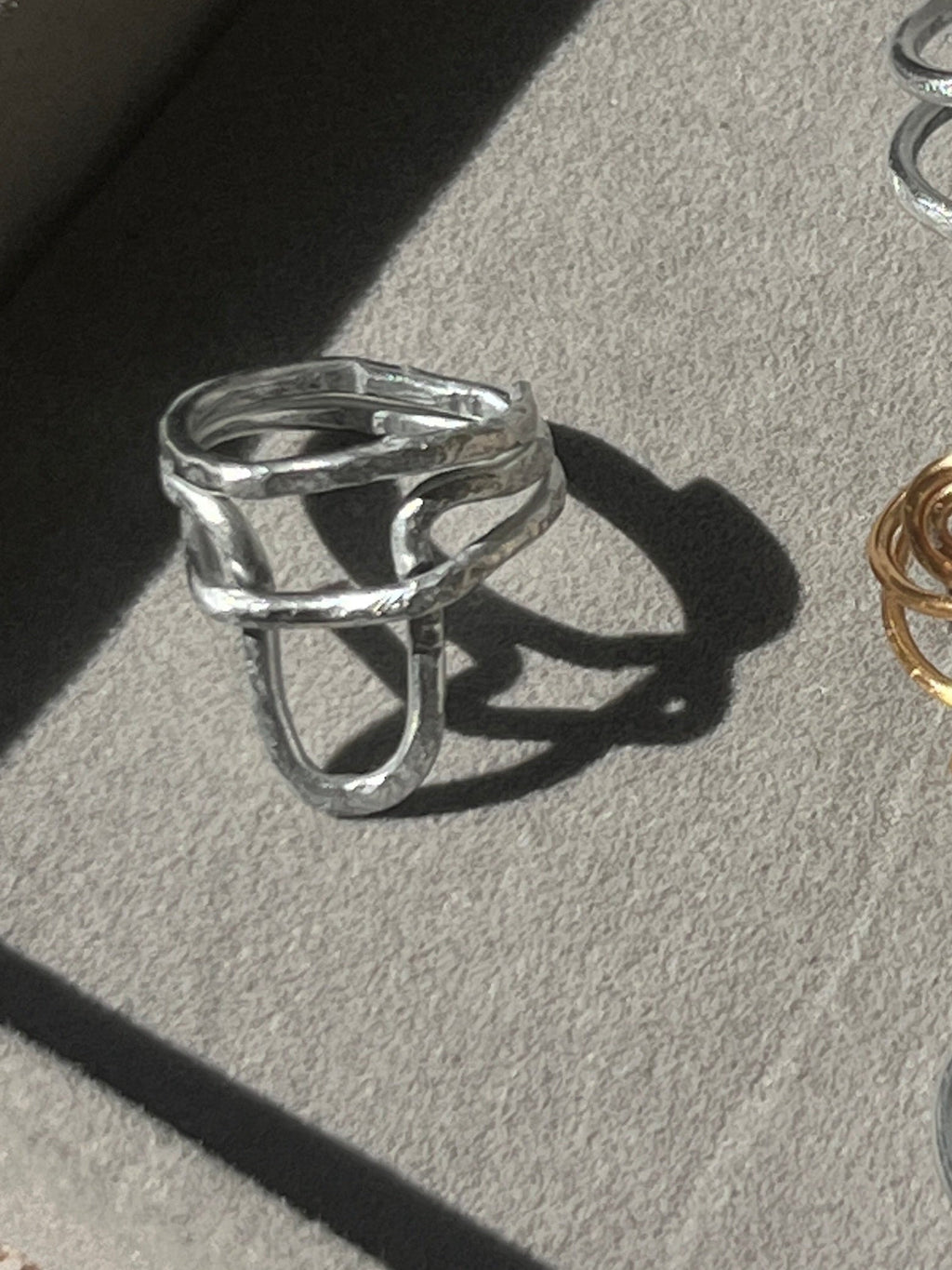 Arch Geometric Statement Ring - Sirena Jewelry