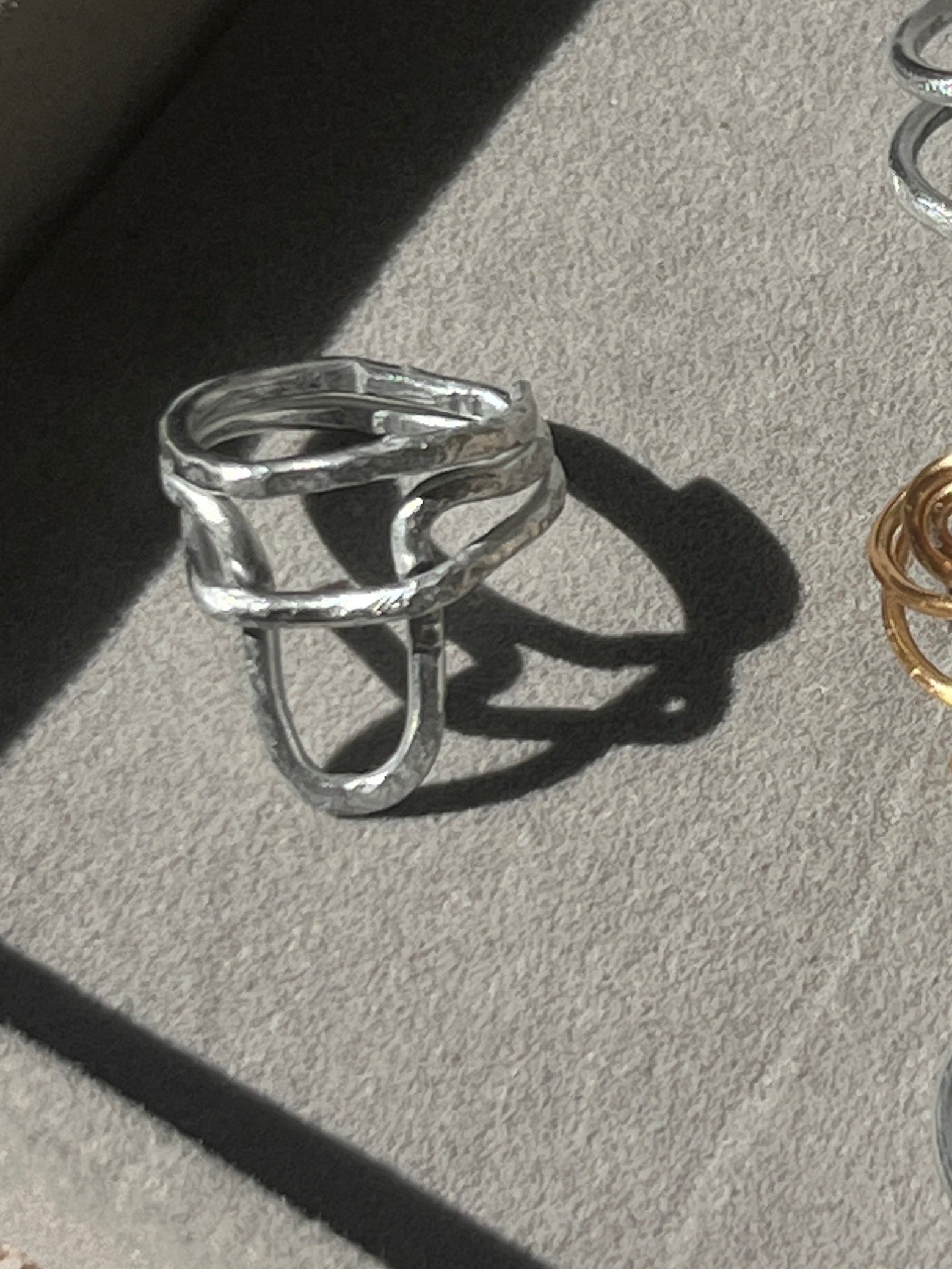 Arch Geometric Statement Ring - Sirena Jewelry