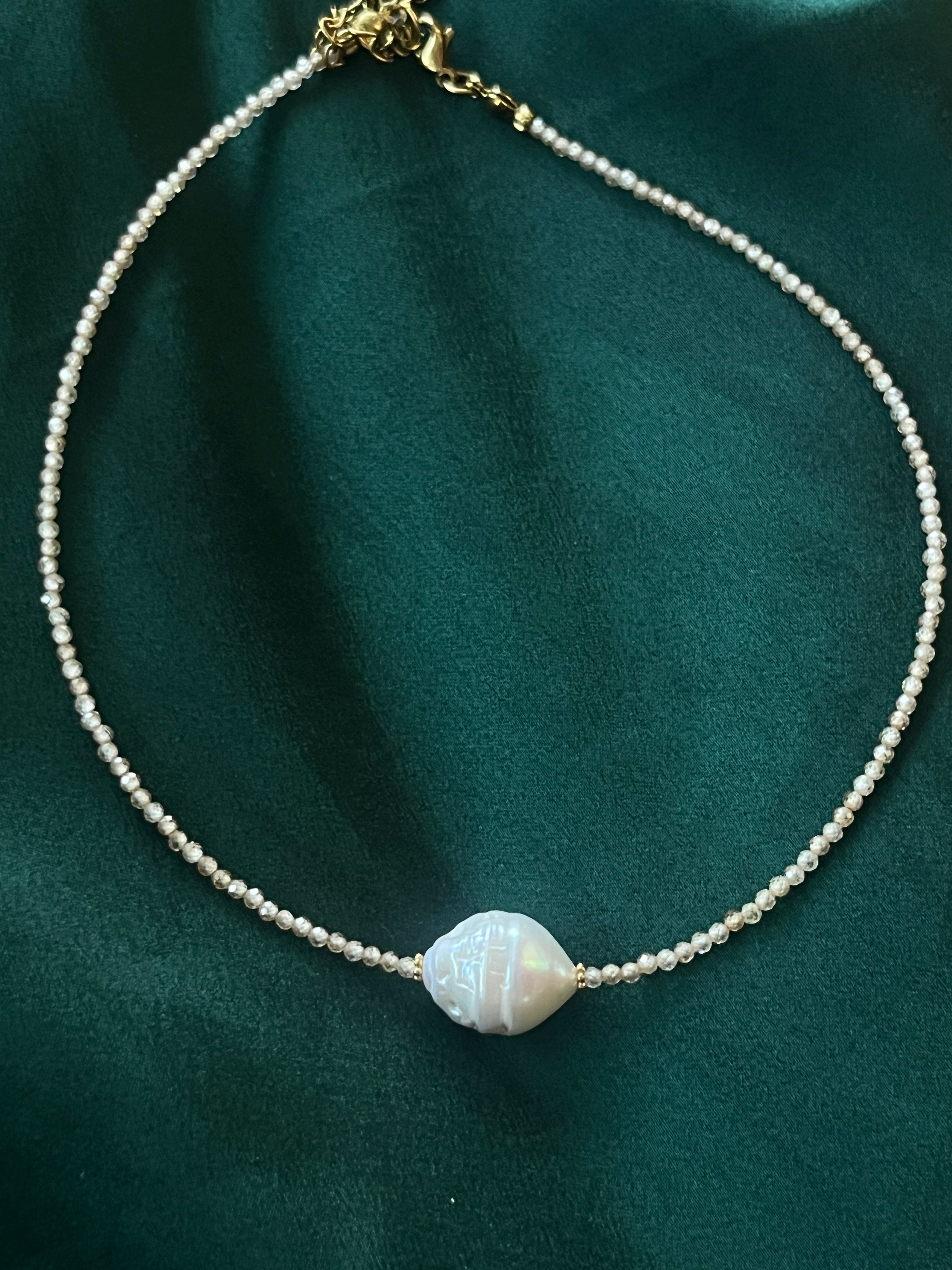 Baroque Pearl Choker - Sirena Jewelry
