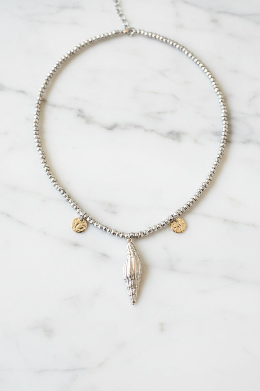 Dark Tide Hematite Necklace - Sirena Jewelry