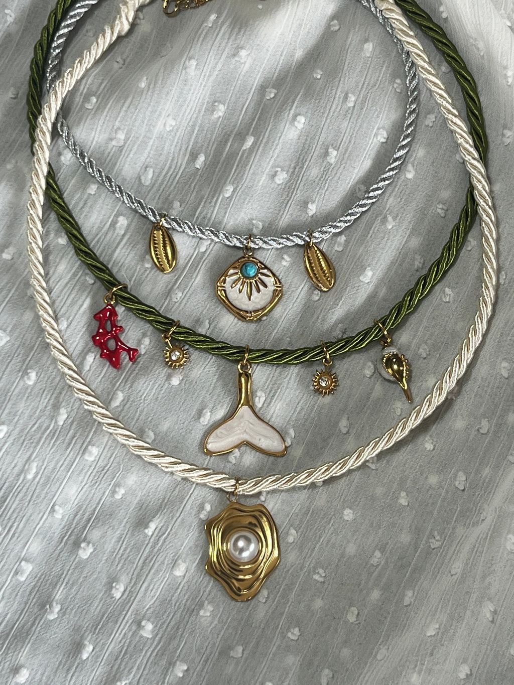 Emerald Marine Cord - Sirena Jewelry
