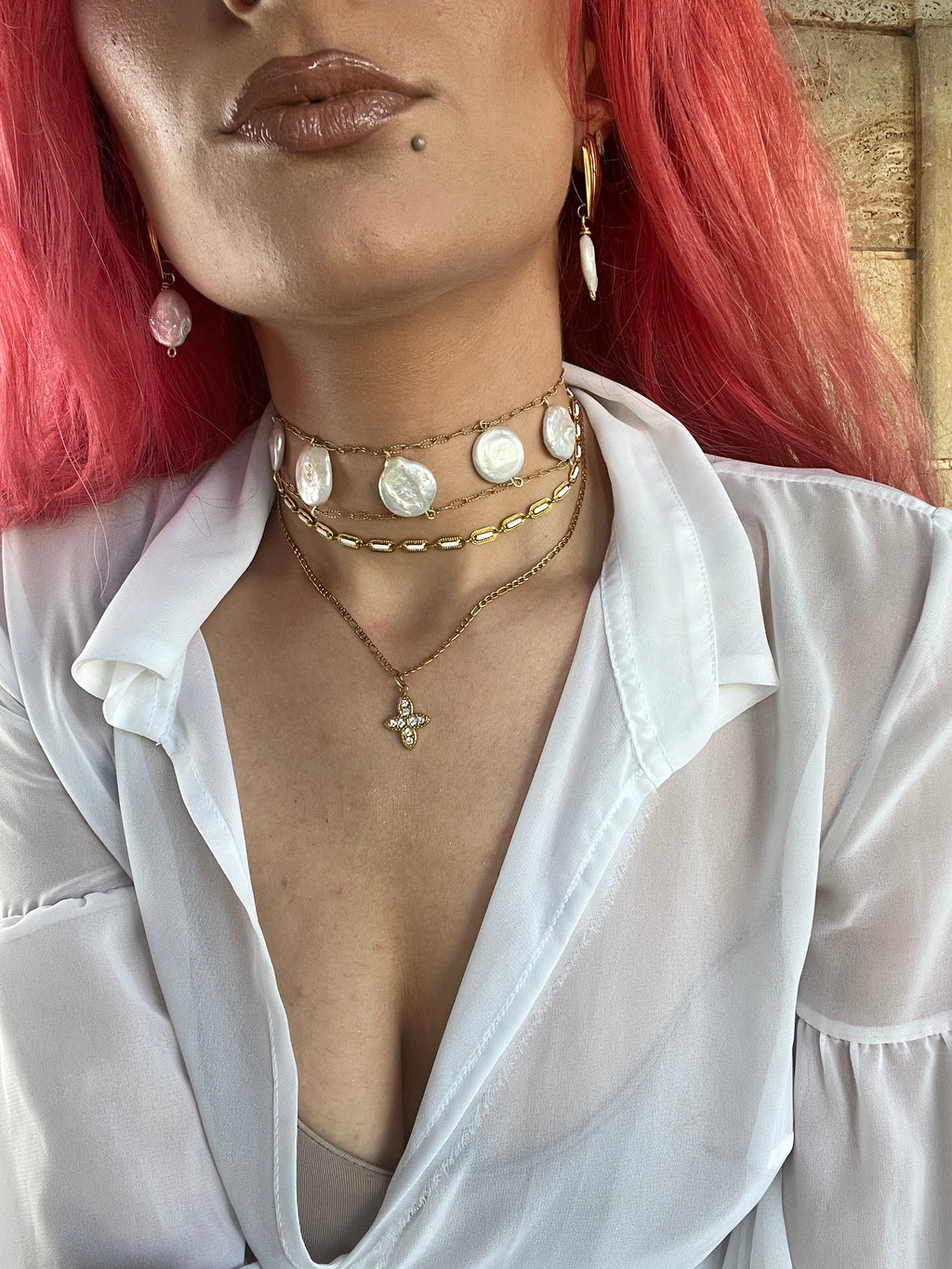Eternal Light" Cross Necklace - Sirena Jewelry