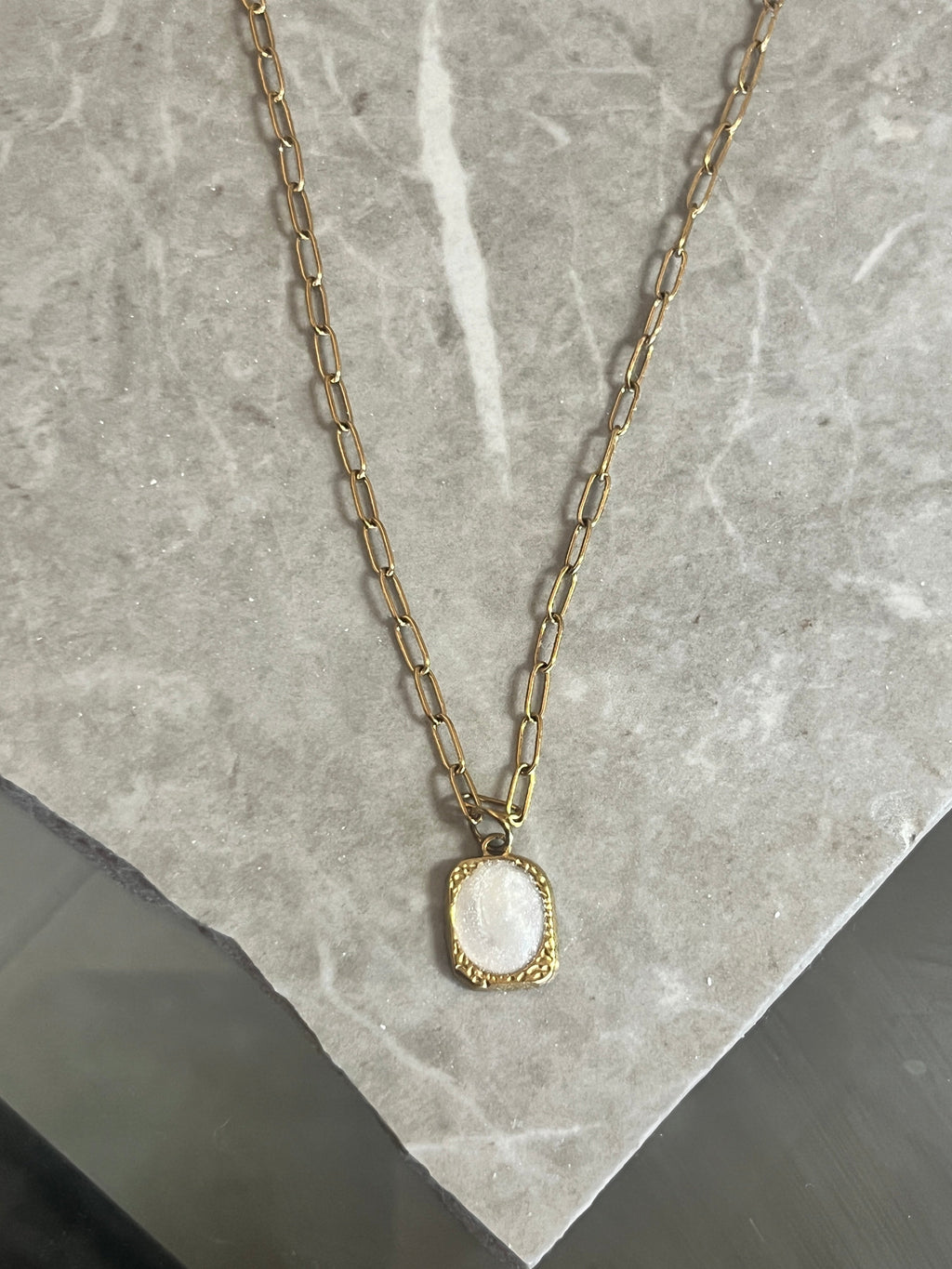 Κολιέ "Selene" Μενταγιόν με Σμάλτο - Sirena Jewelry