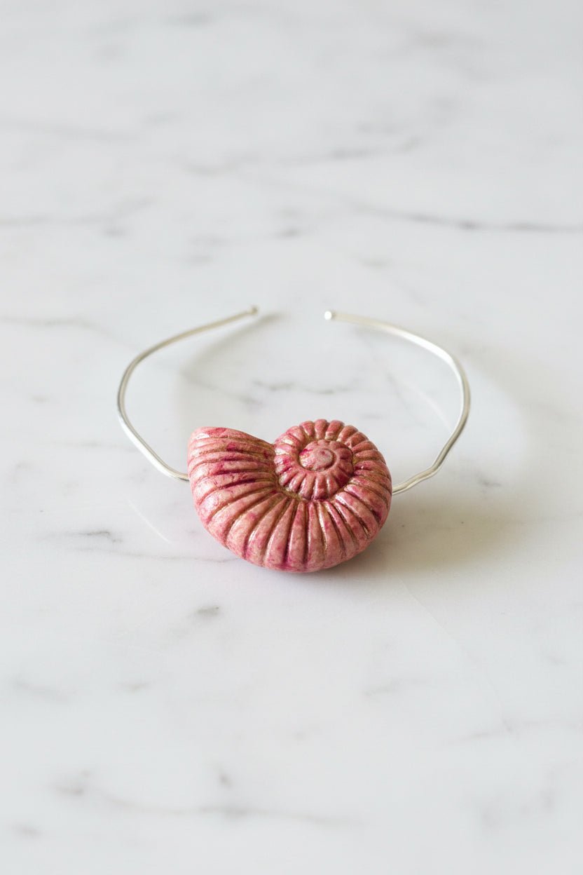 Nautilus Silver Cuff - Sirena Jewelry