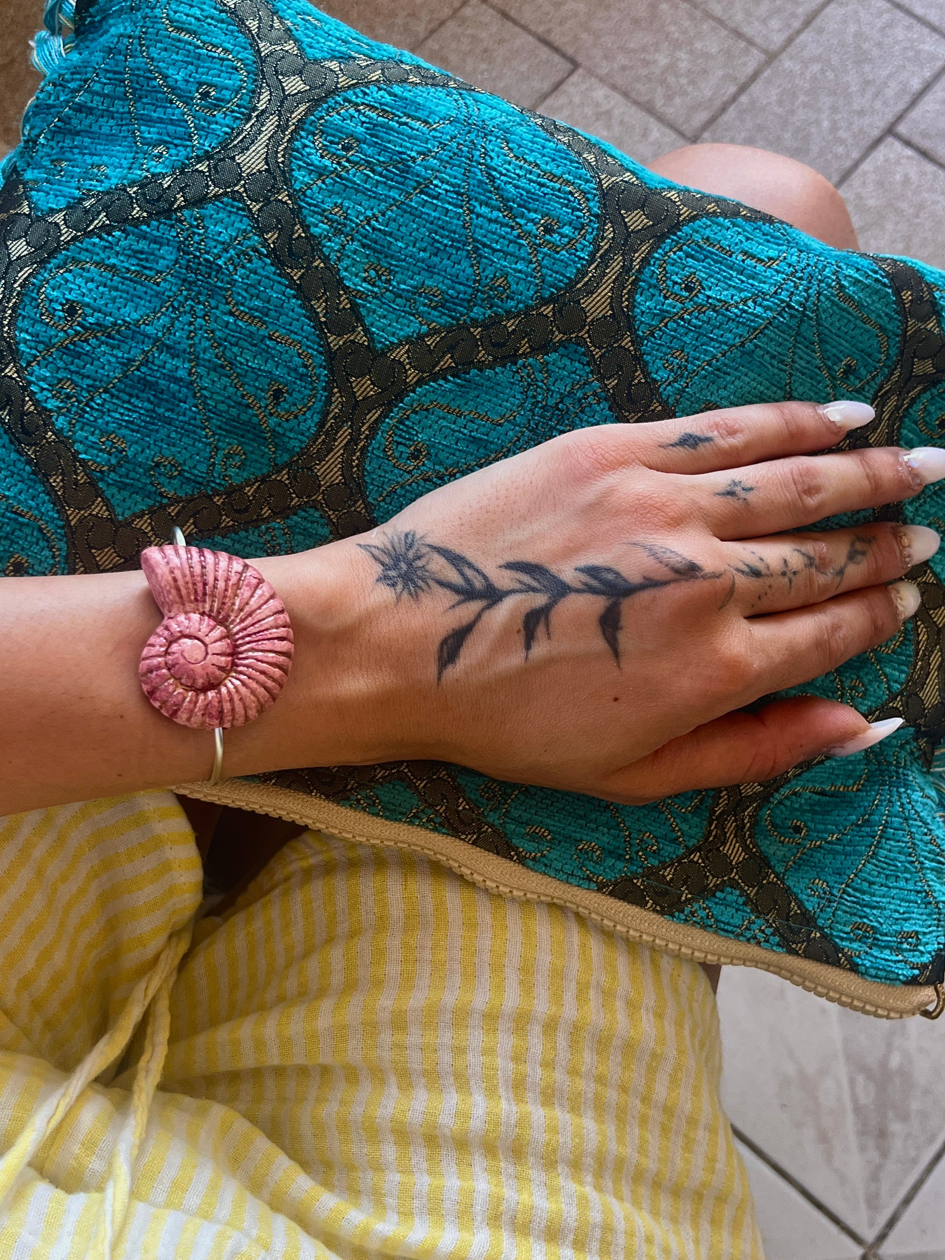 Nautilus Silver Cuff - Sirena Jewelry