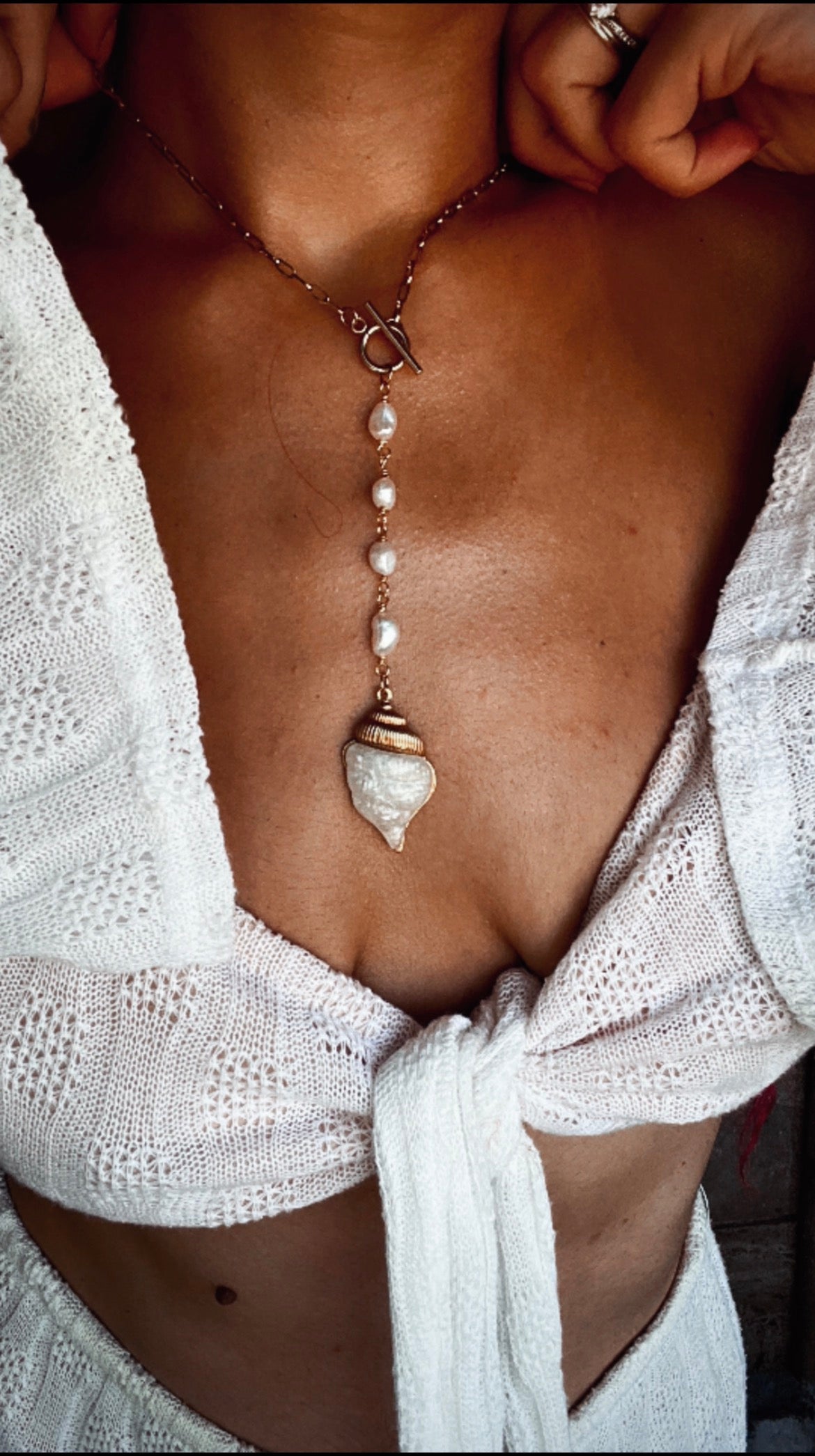 Νηρηίδα / Nereis Handmade Pearl Necklace - Sirena Jewelry