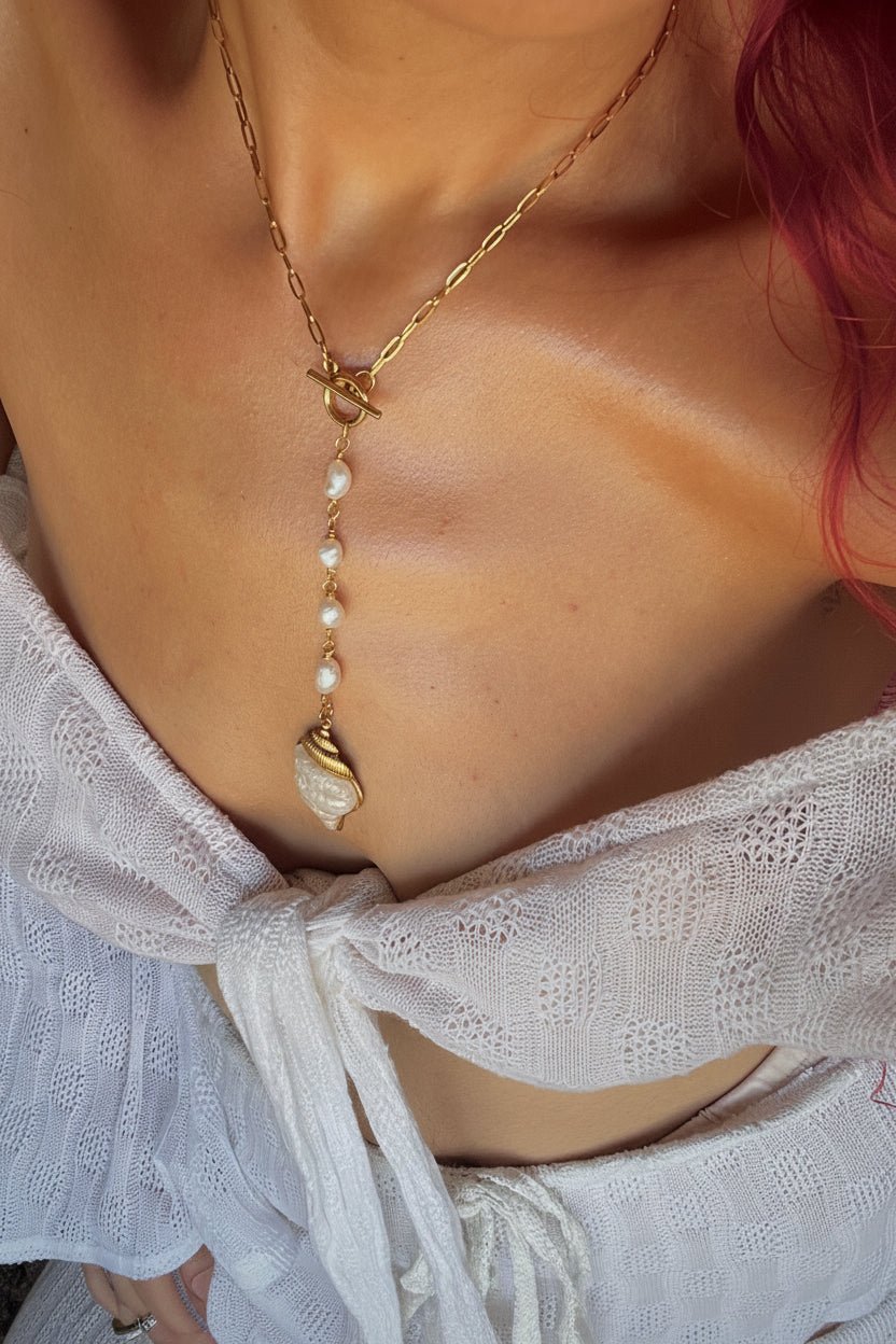Νηρηίδα / Nereis Handmade Pearl Necklace - Sirena Jewelry