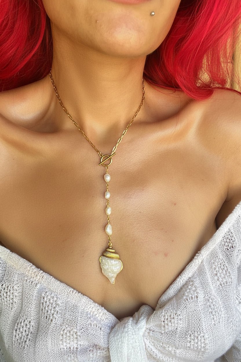Νηρηίδα / Nereis Handmade Pearl Necklace - Sirena Jewelry