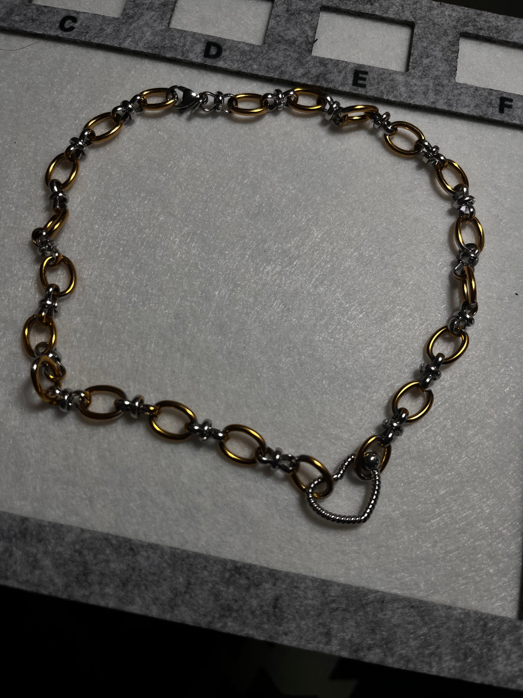 Twisted Heart "Secret Locket" Two-Tone Necklace