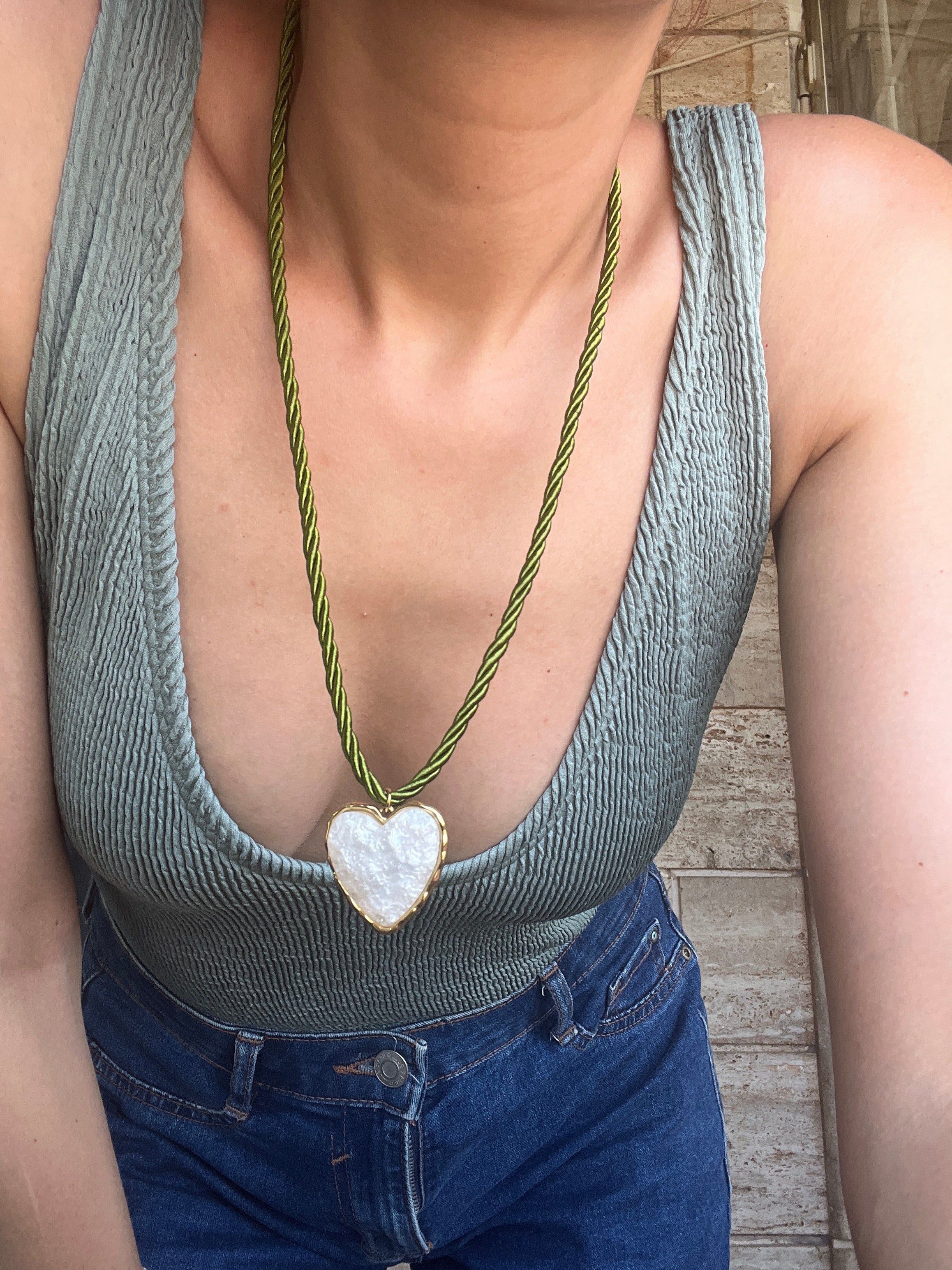Siren Heart Lariat Necklace - Sirena Jewelry