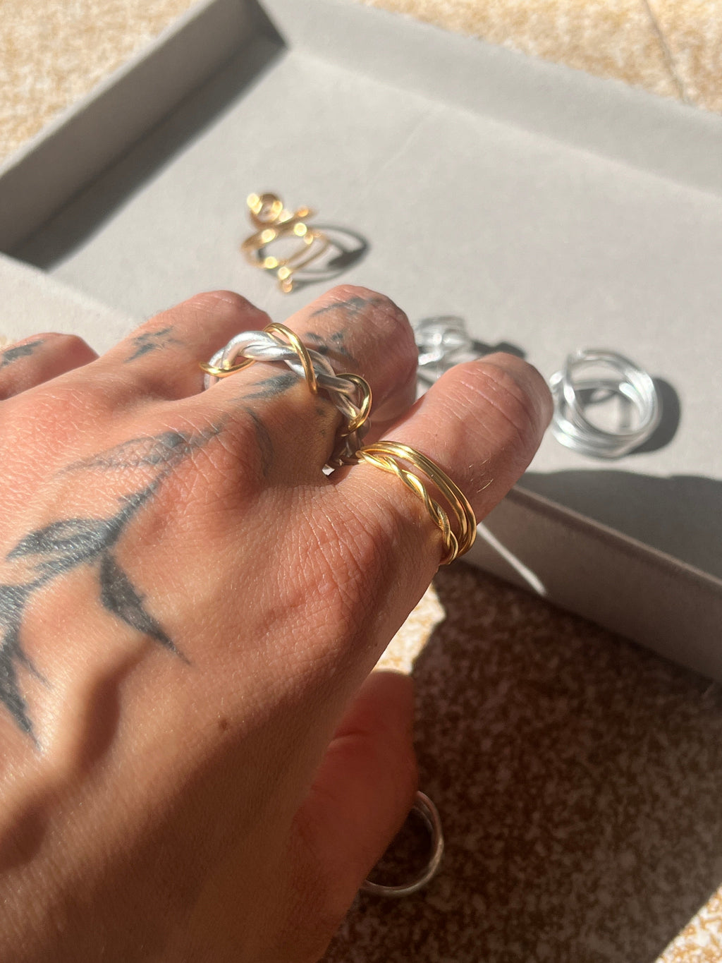 Sirena Minimal Stacking Rings (Set of 2) - Sirena Jewelry