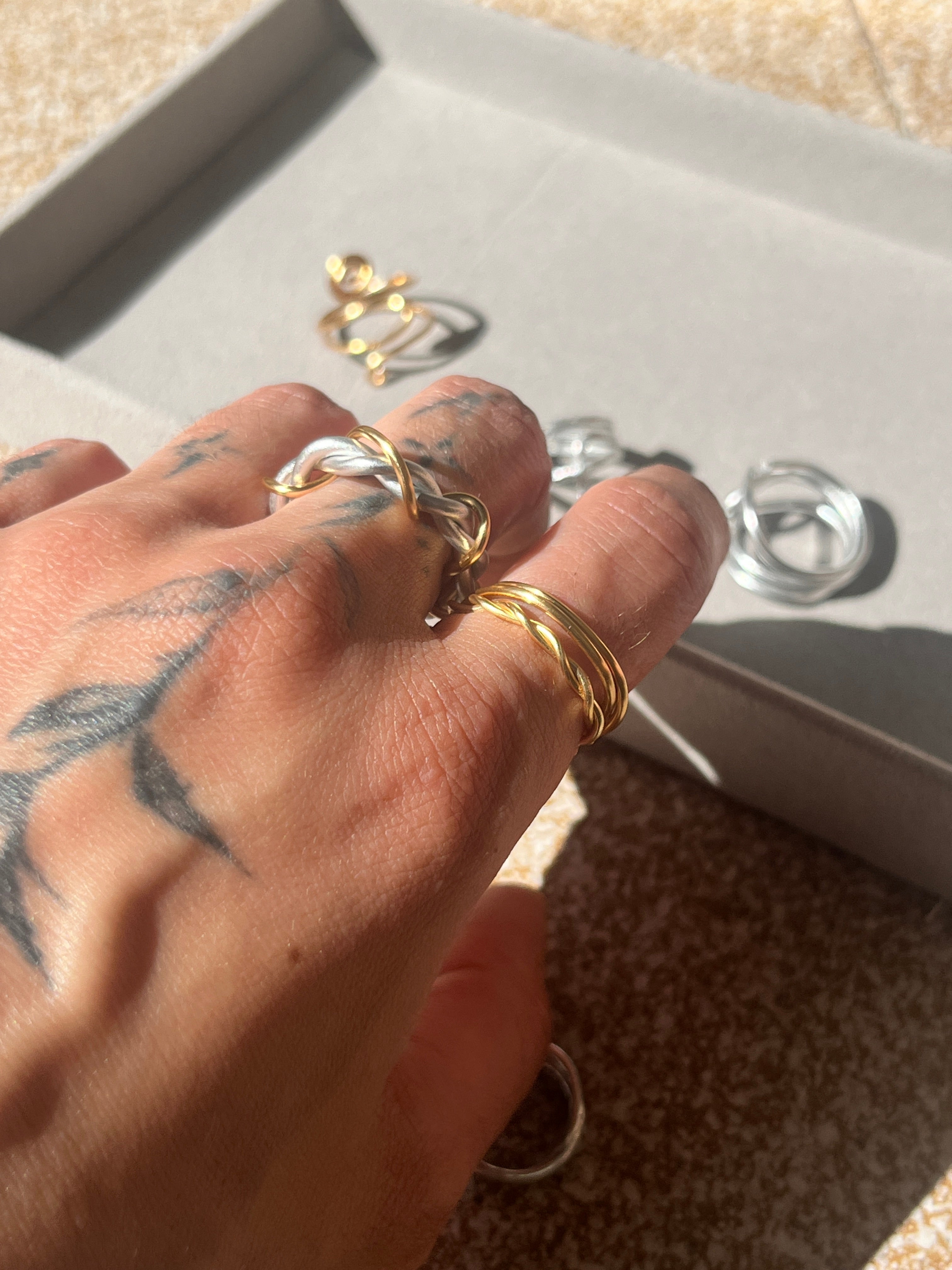 Sirena Minimal Stacking Rings (Set of 2) - Sirena Jewelry