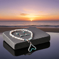 Siren’s Treasure Set – Pearl Necklace & Mermaid Tail Earrings - Sirena Jewelry