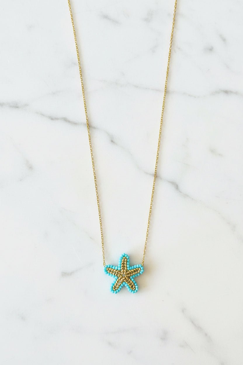 Starfish Gold Necklace - Sirena Jewelry