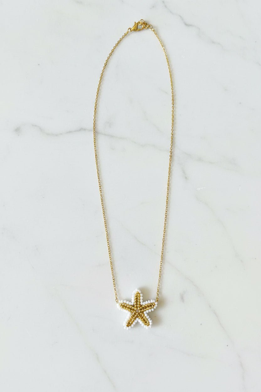 Starfish Gold Necklace - Sirena Jewelry
