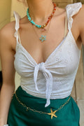 Sunset Siren Asymmetric Necklace - Sirena Jewelry
