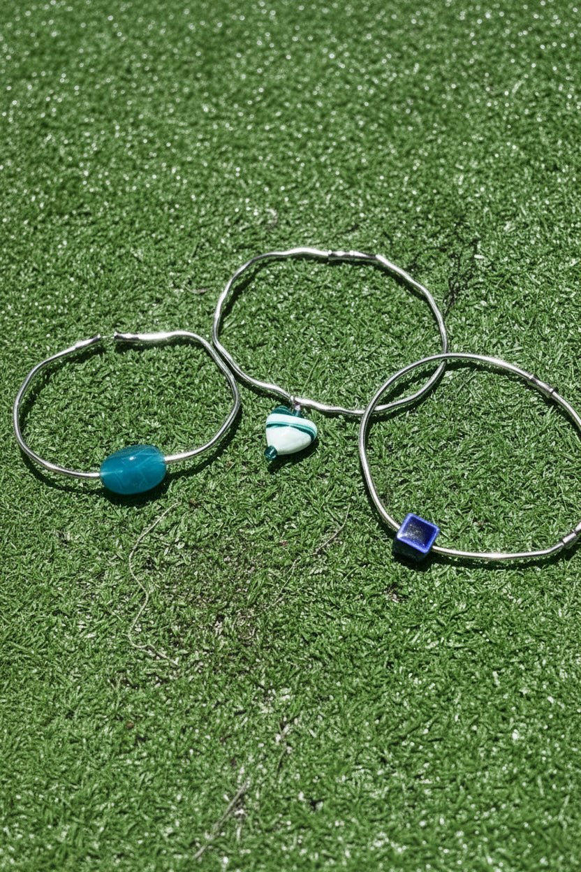 The Ocean Silver Stack / Set of 3 Silver Cuffs - Sirena Jewelry