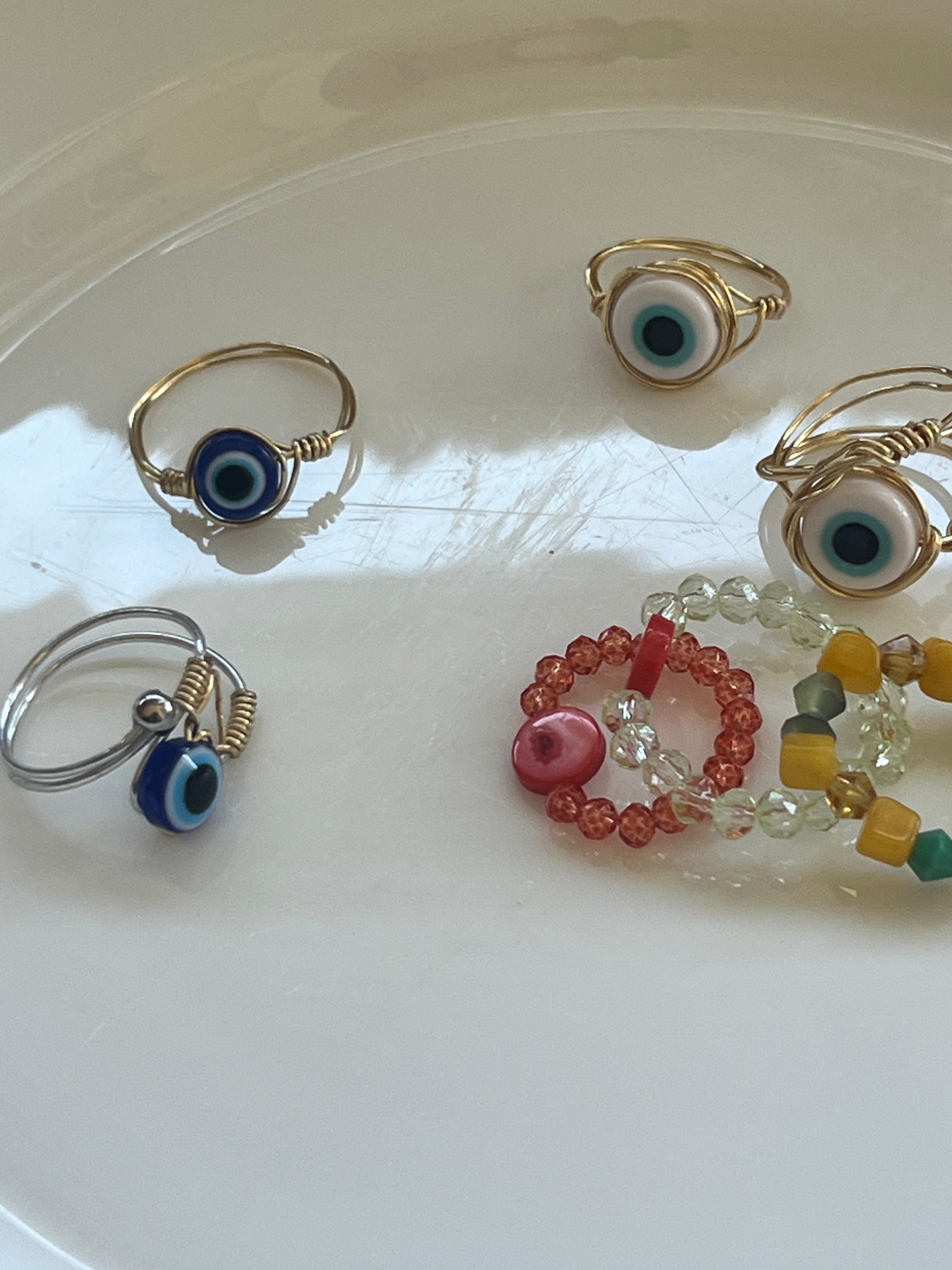 The Siren's Eye Wire - Wrapped Ring - Sirena Jewelry