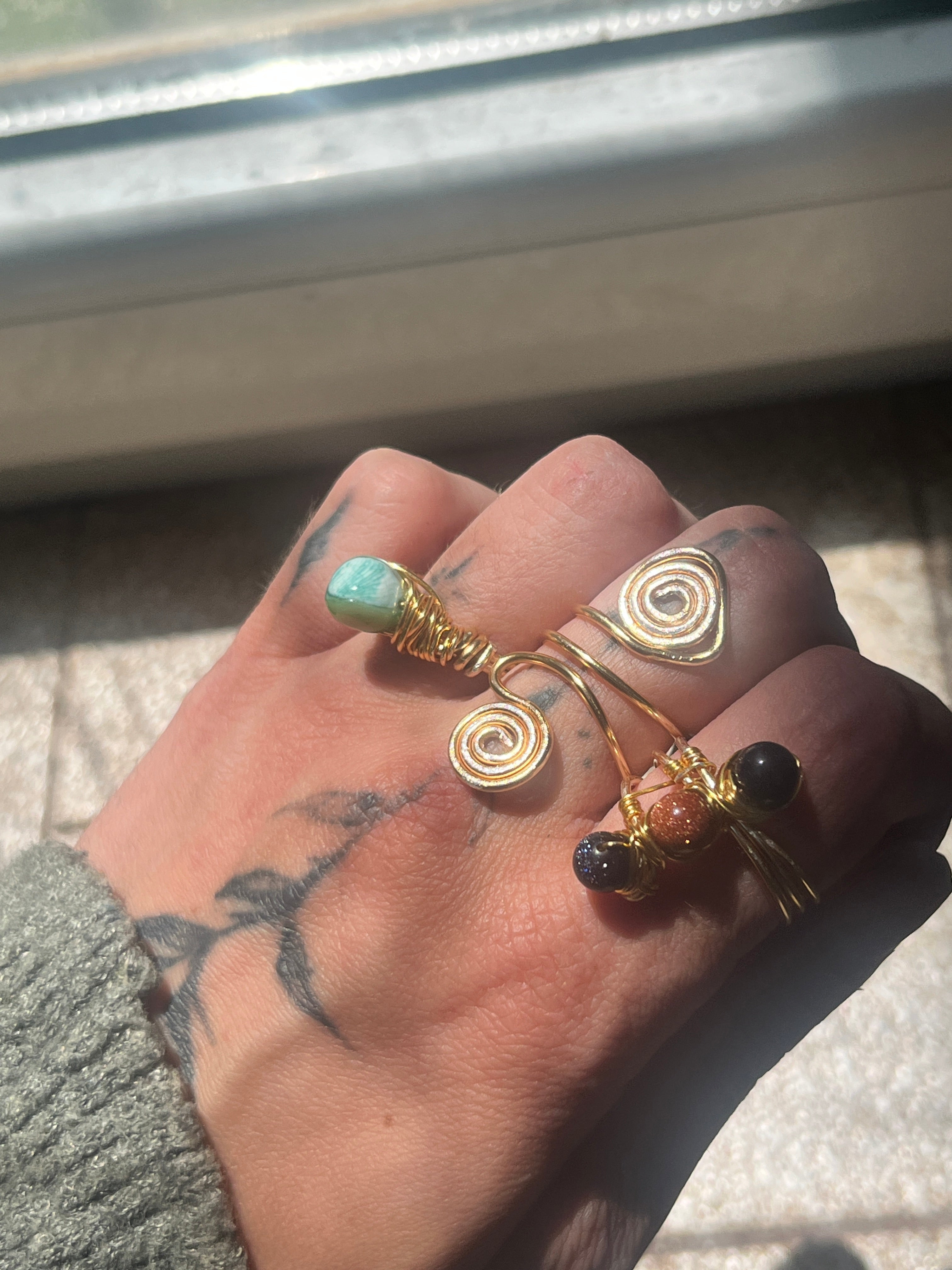 The Ultimate Boho Artisan Set – Τριπλό Σετ Δαχτυλιδιών - Sirena Jewelry