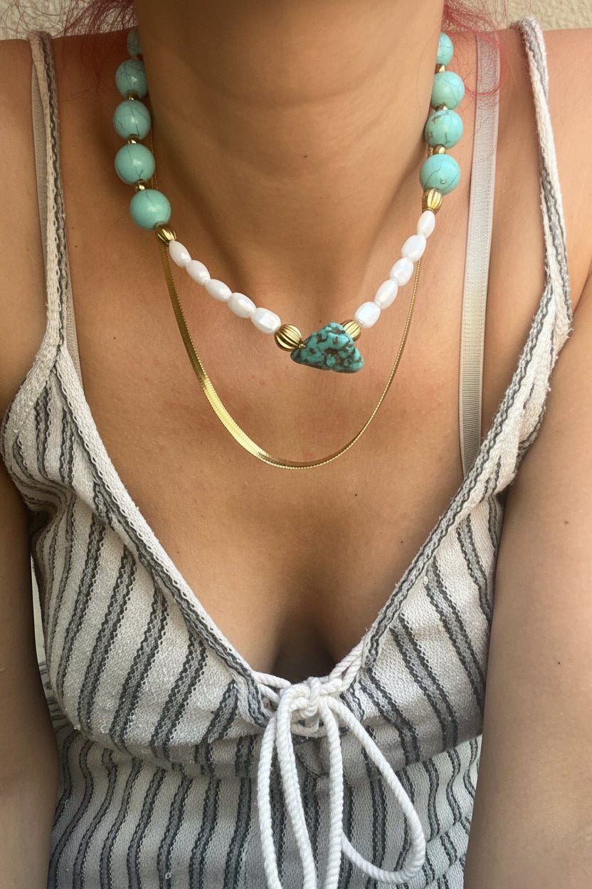 Turquoise Necklace Set - Sirena Jewelry