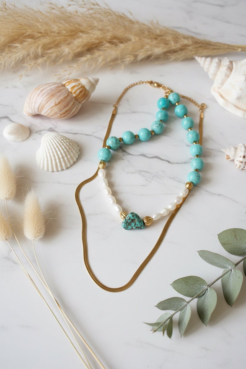 Turquoise Necklace Set - Sirena Jewelry