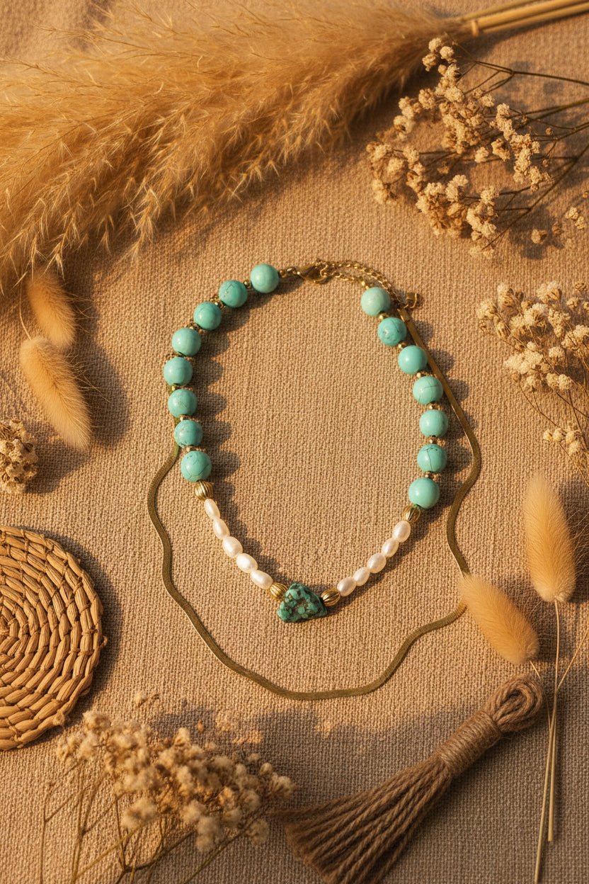 Turquoise Necklace Set - Sirena Jewelry